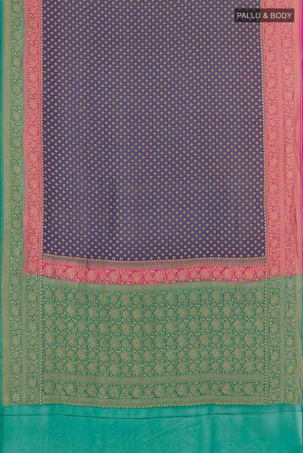 Dark Blue Georgette Saree