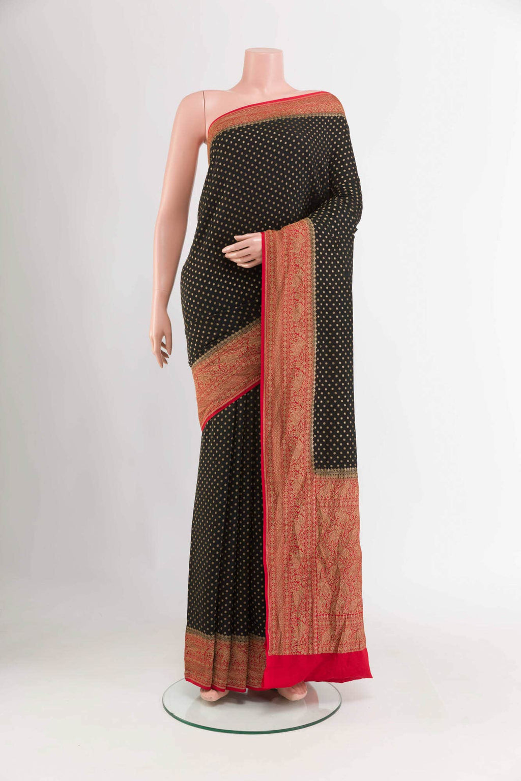 Black Georgette Saree