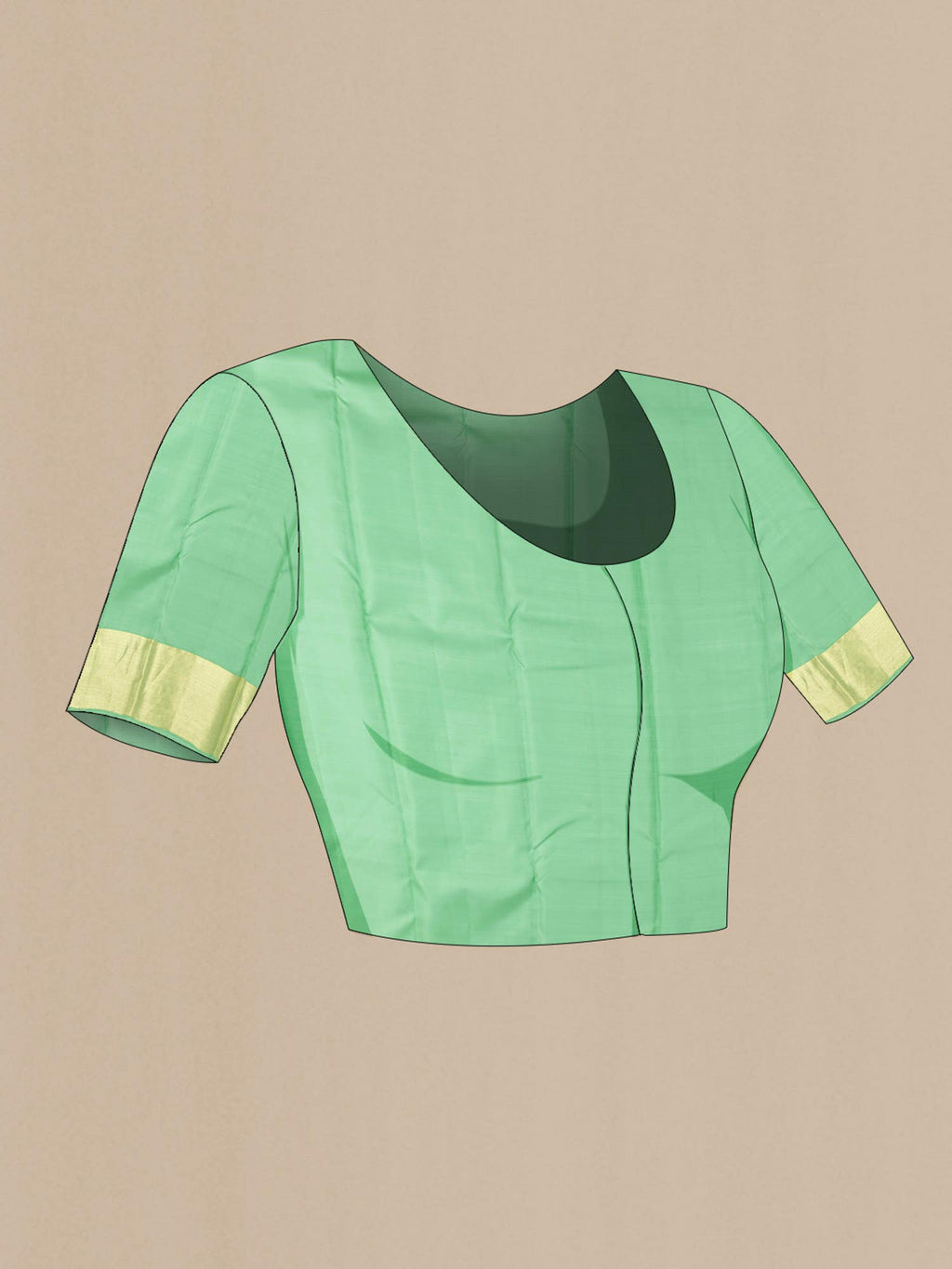Green Kanchipuram Saree