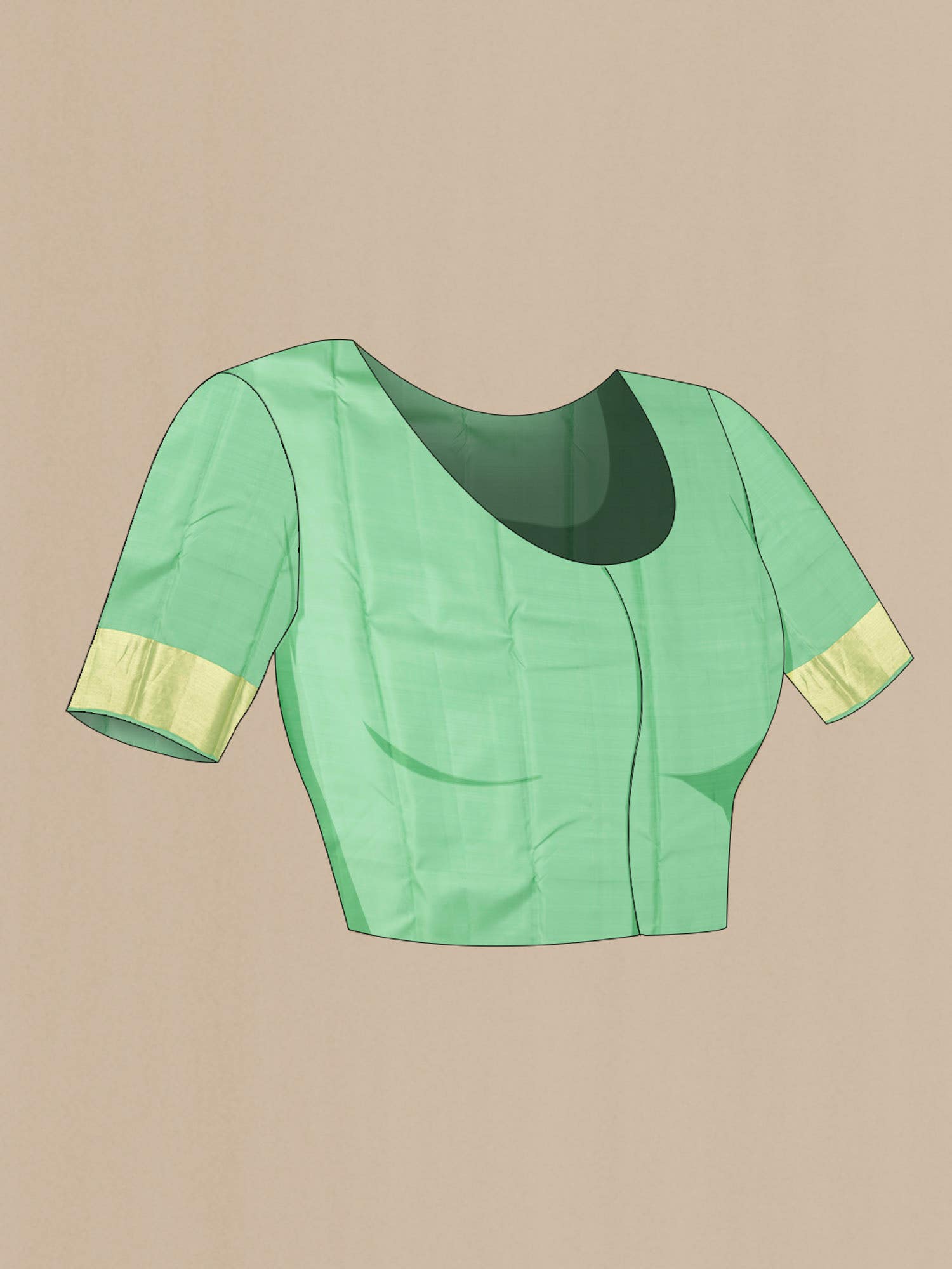 Green Kanchipuram Saree