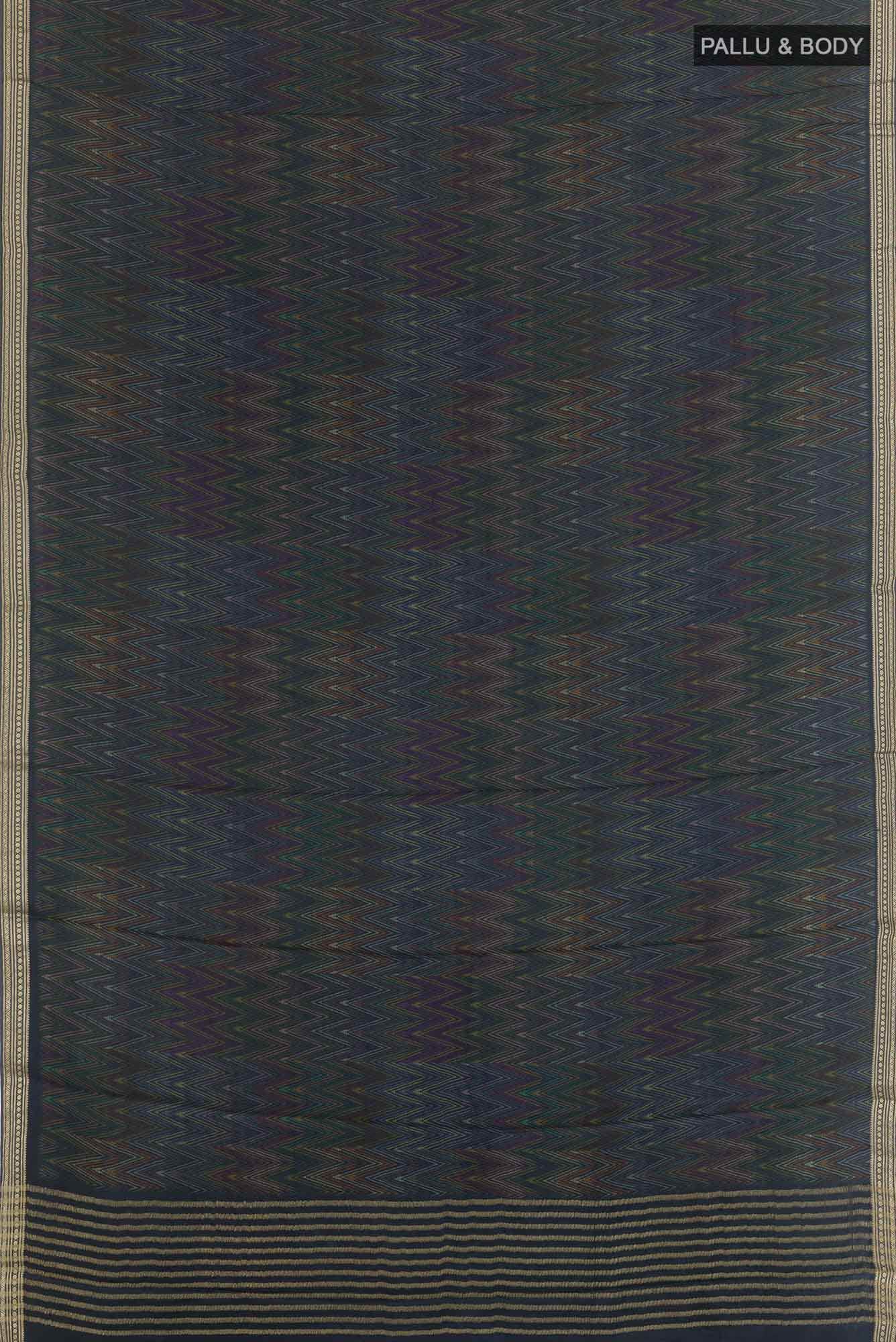 Dark Blue Satin Silk Saree