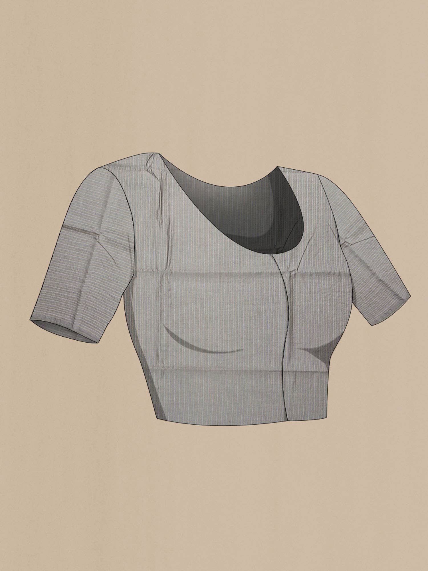 Grey Tussar Saree