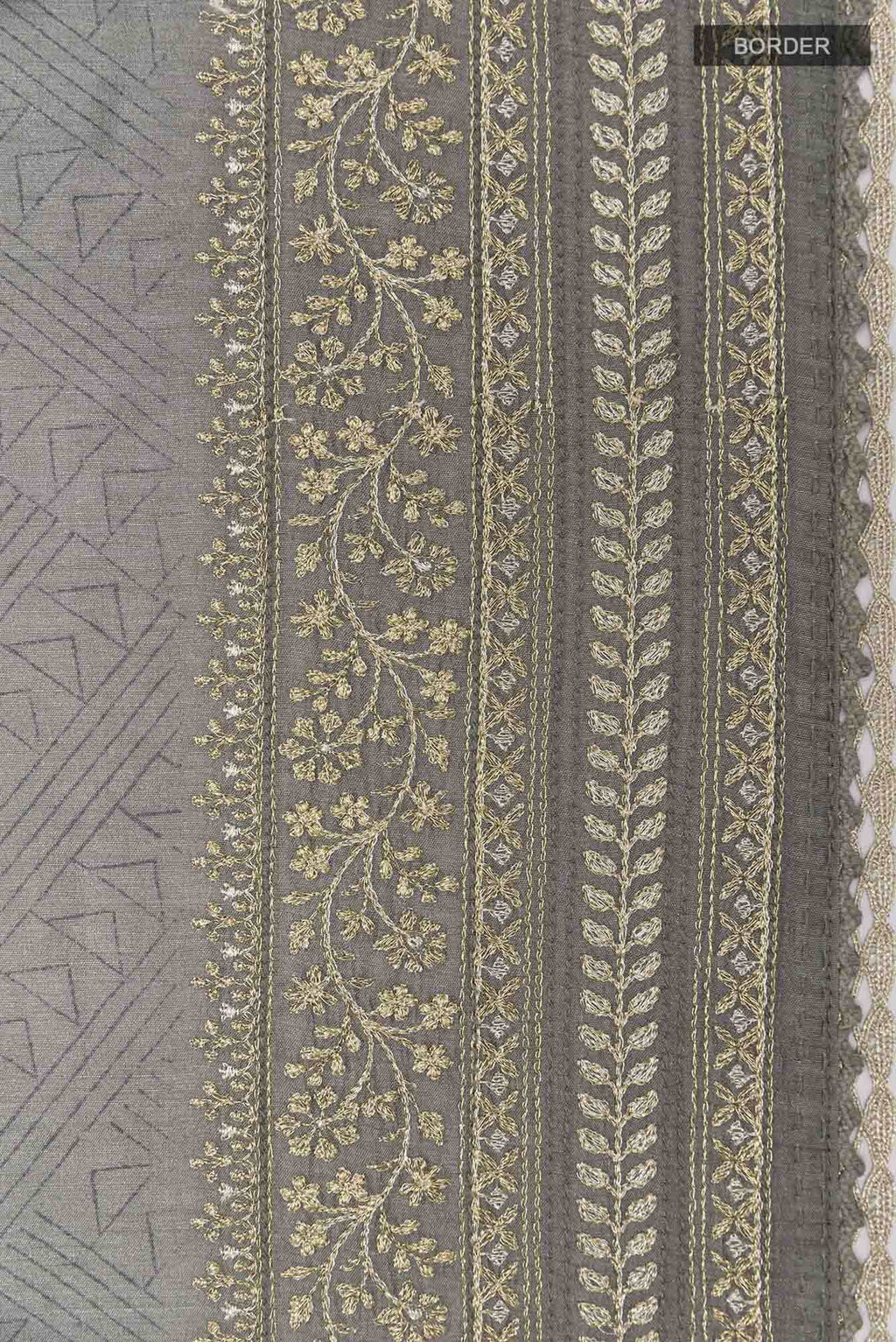 Grey Tussar Saree