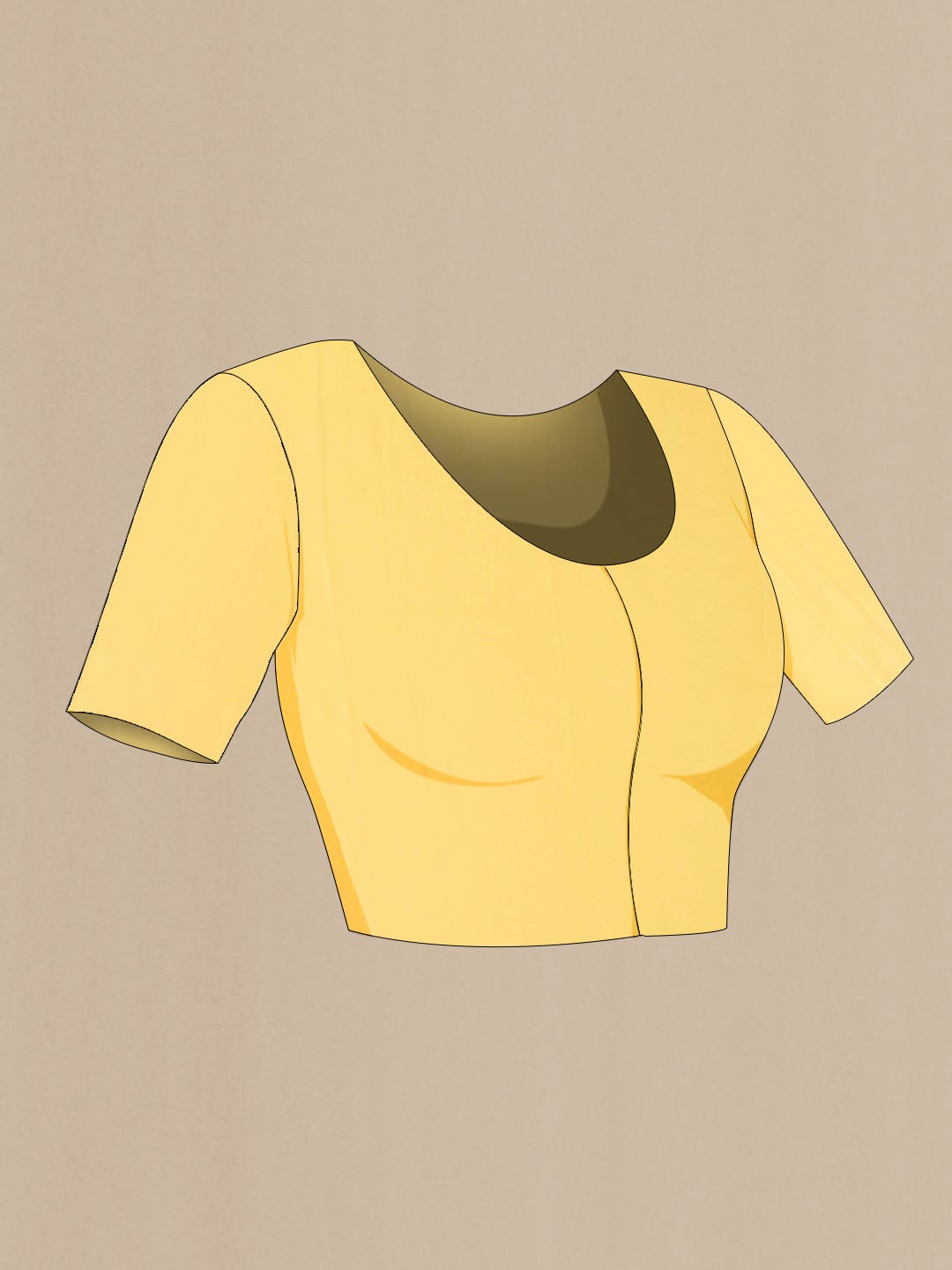 Yellow Chiffon Saree