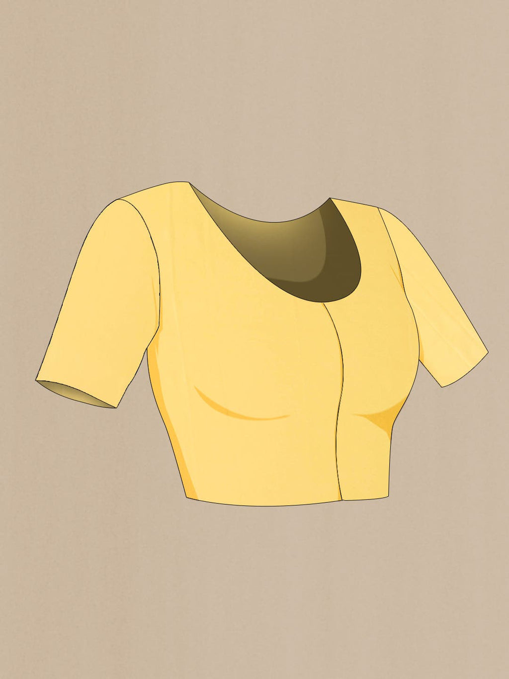 Yellow Chiffon Saree