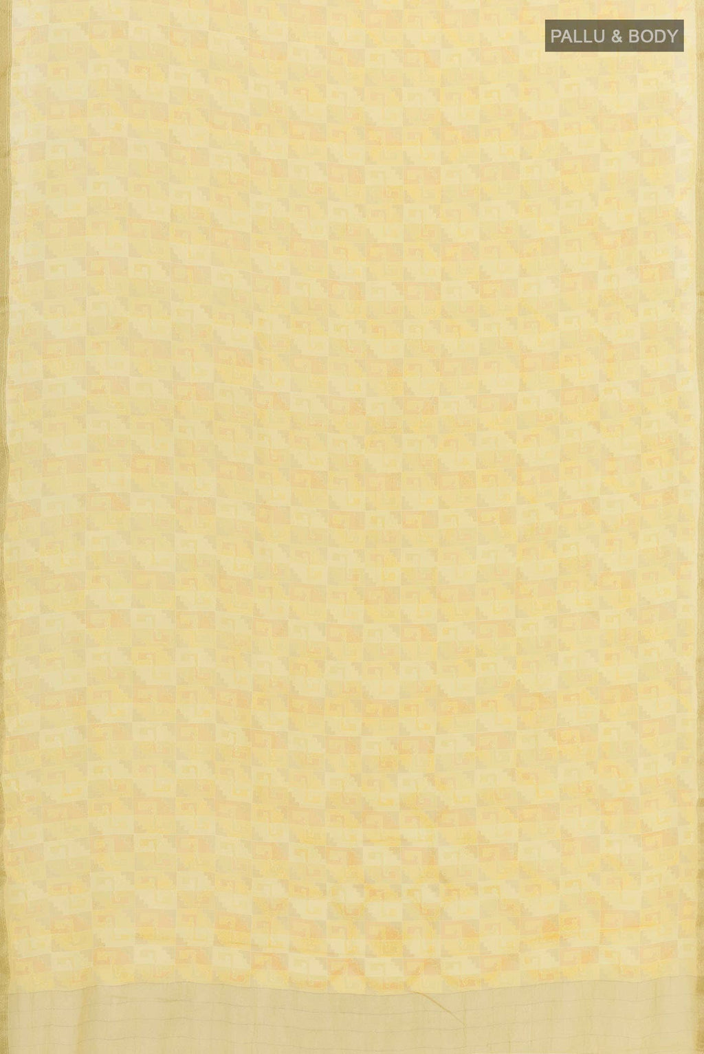 Yellow Chiffon Saree