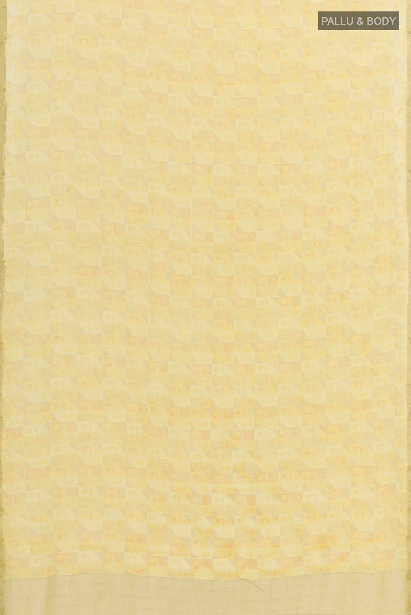 Yellow Chiffon Saree