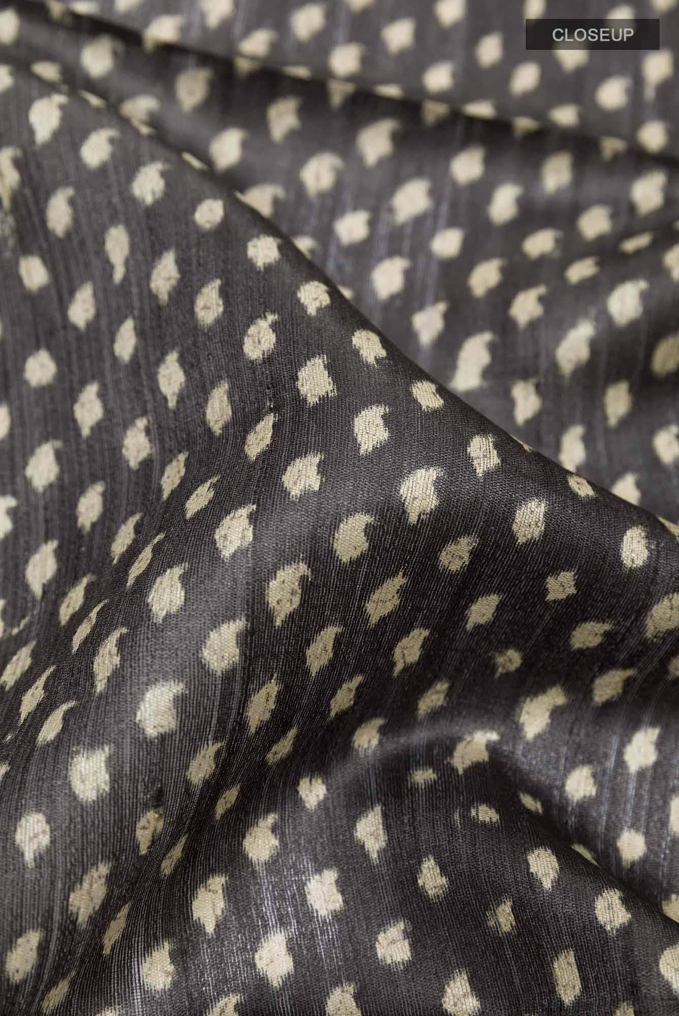 Black Tussar Saree