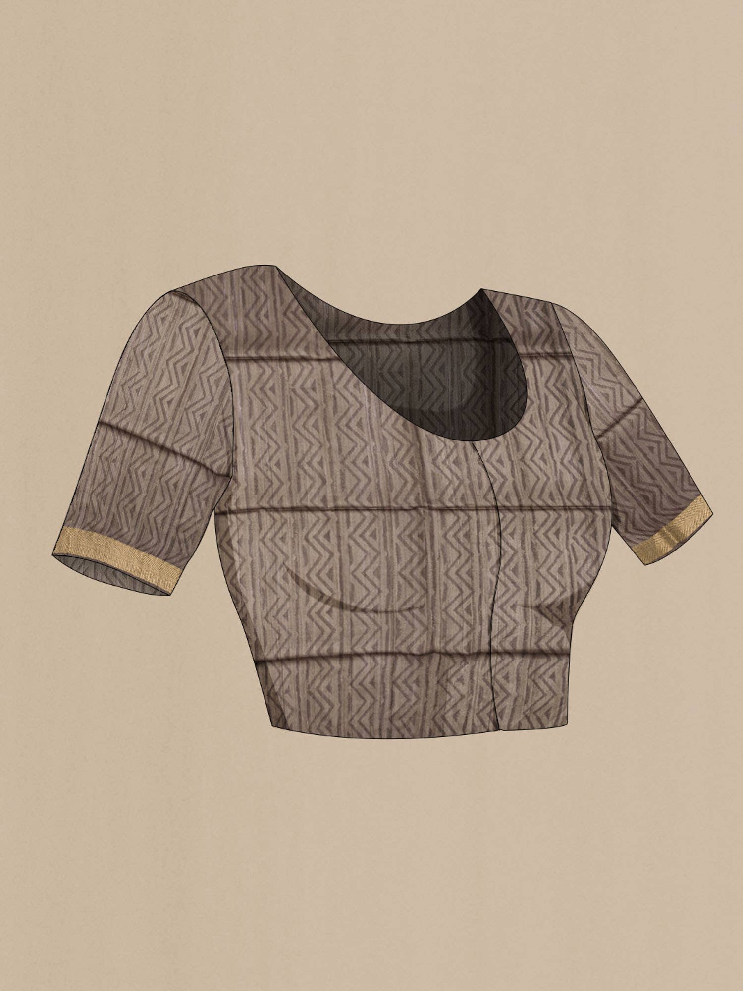 Grey Tussar Saree