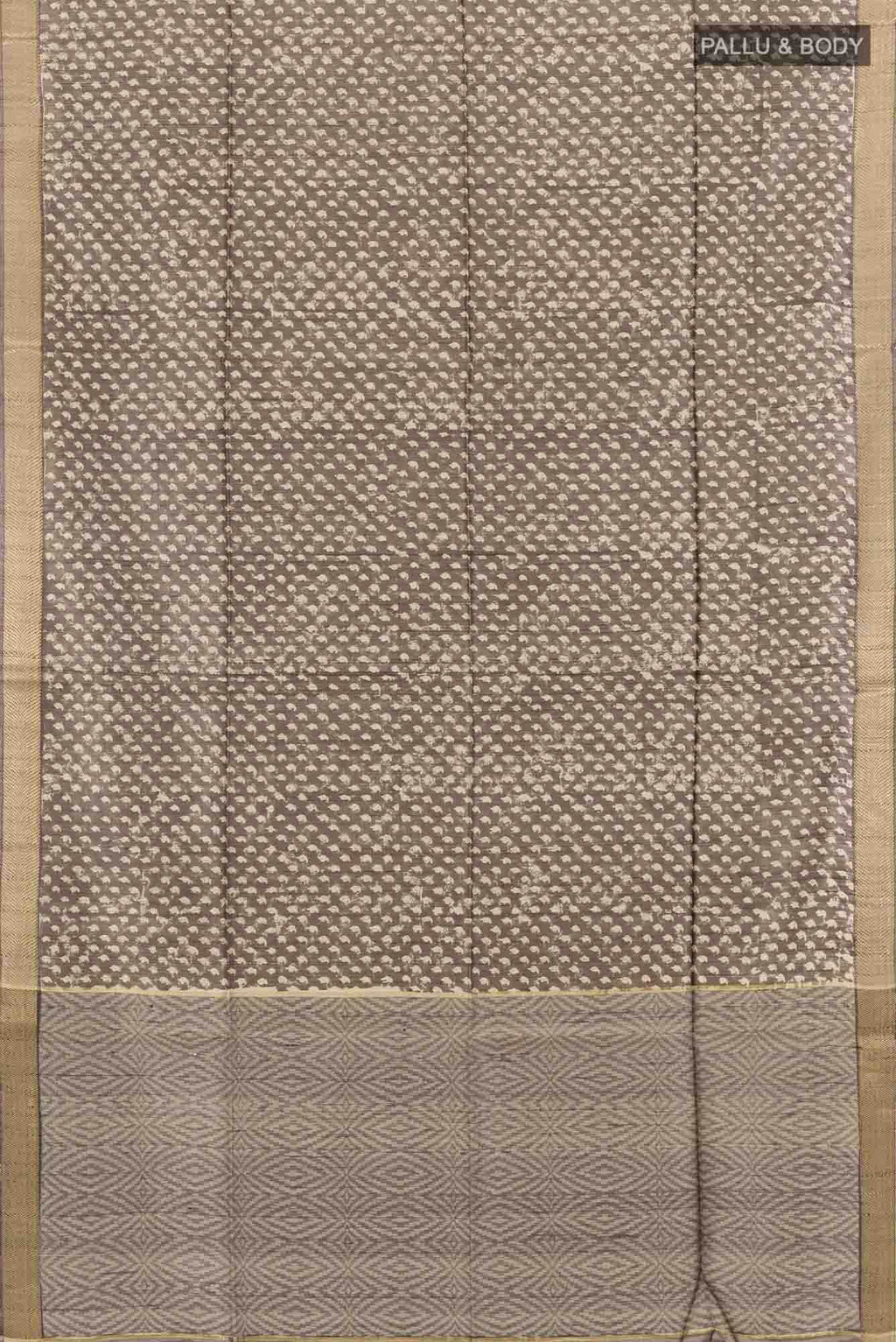 Grey Tussar Saree