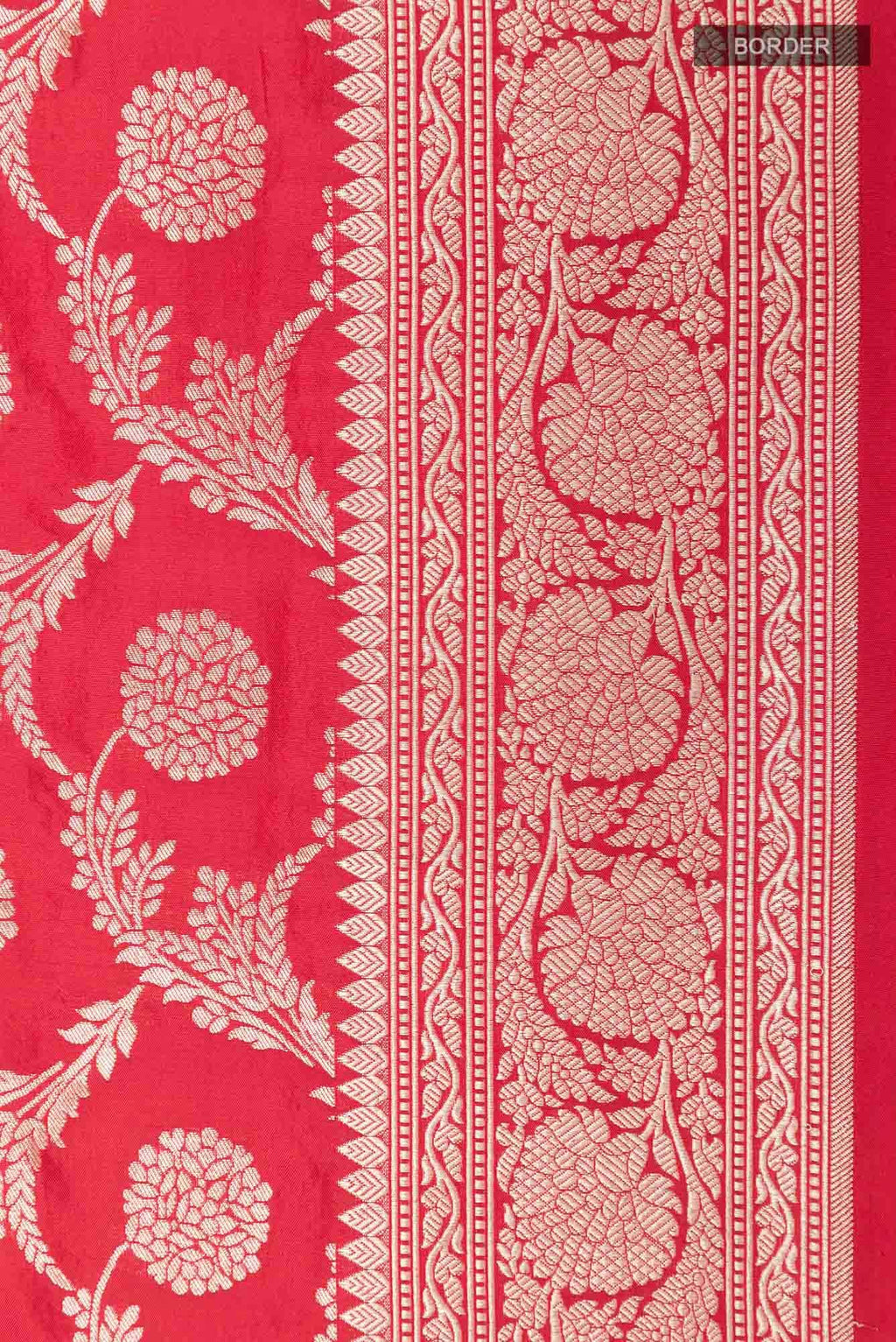 Red Blended Banarasi Silk Saree