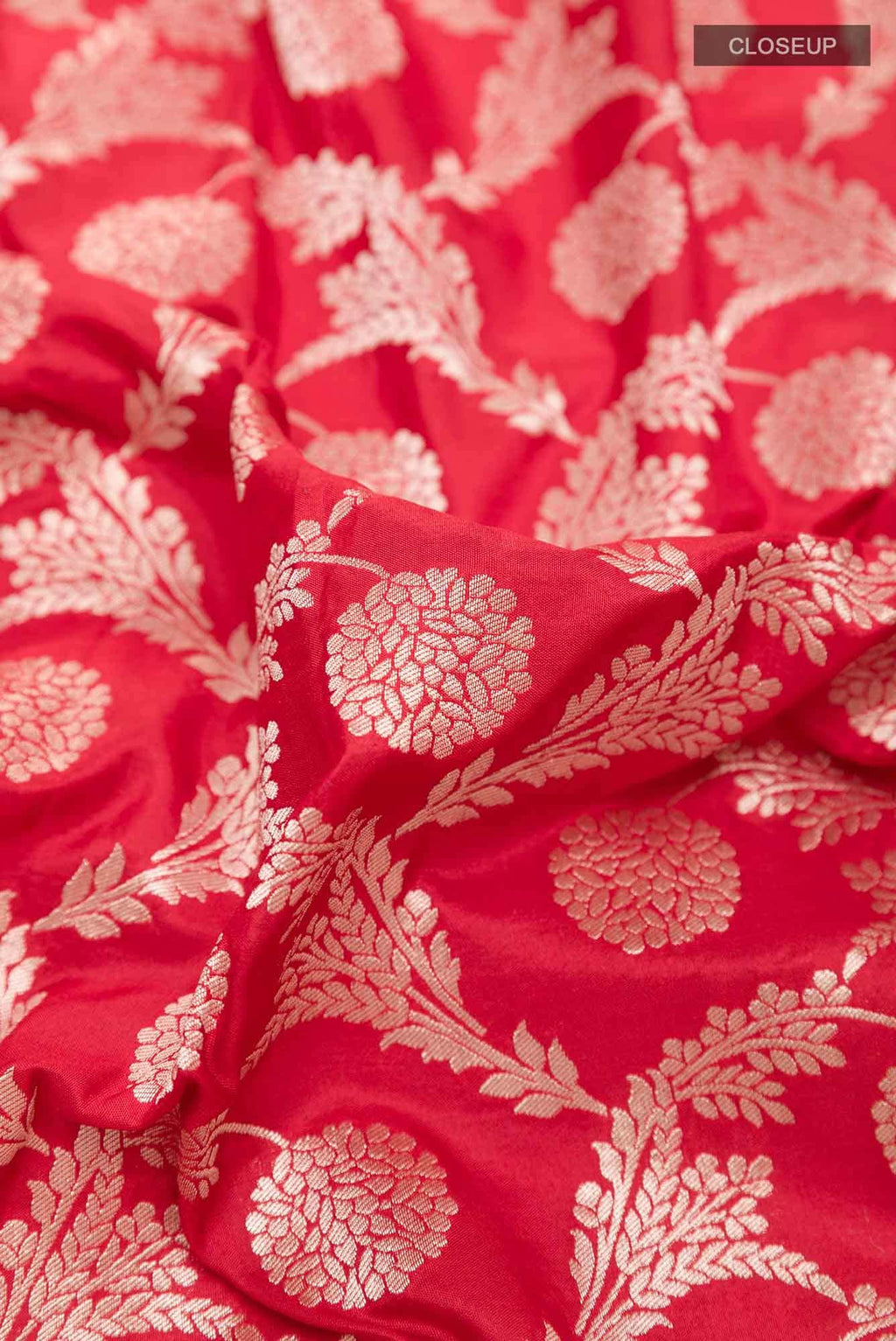 Red Blended Banarasi Silk Saree