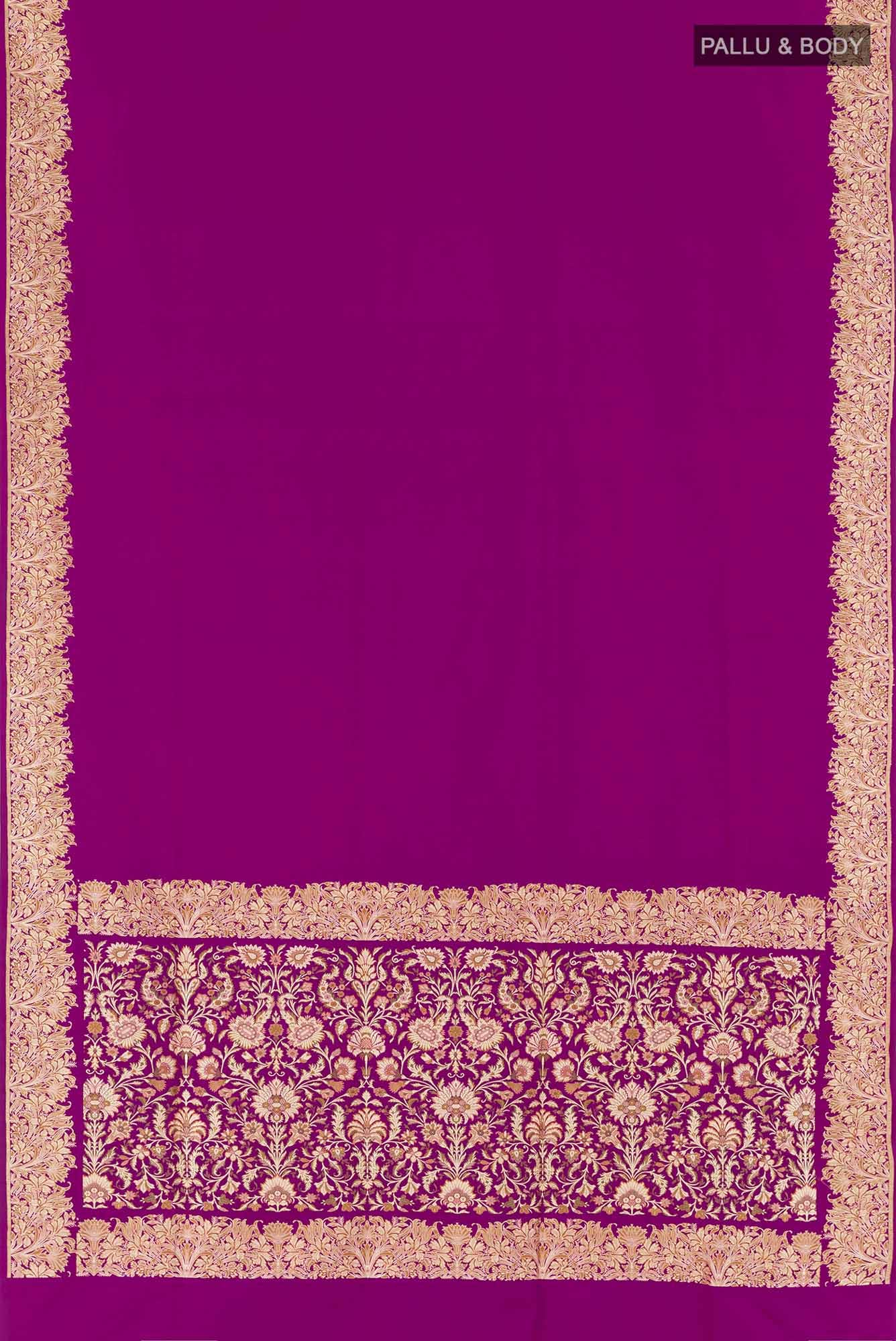 Magenta Banarasi Saree