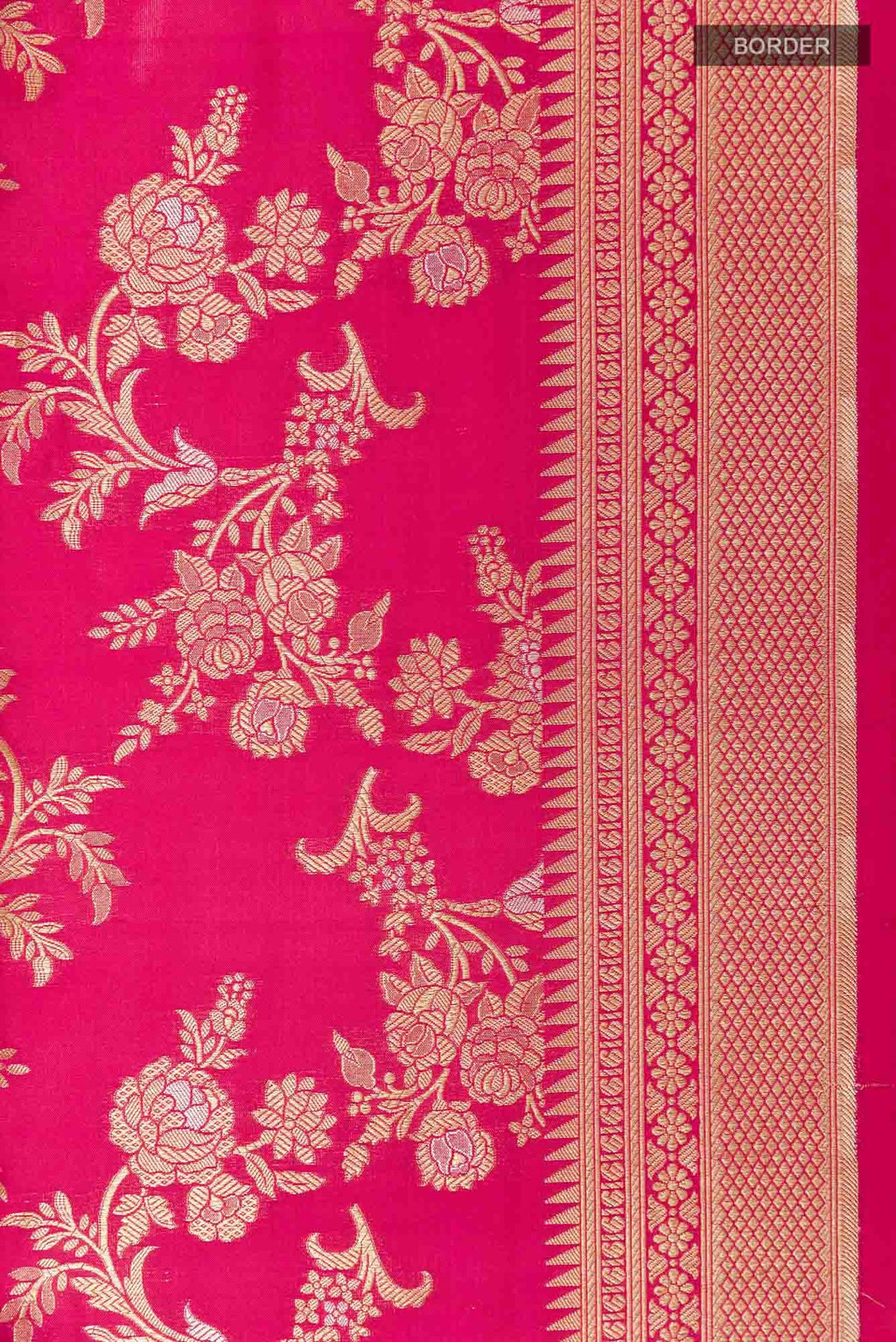 Pink Banarasi Silk Saree