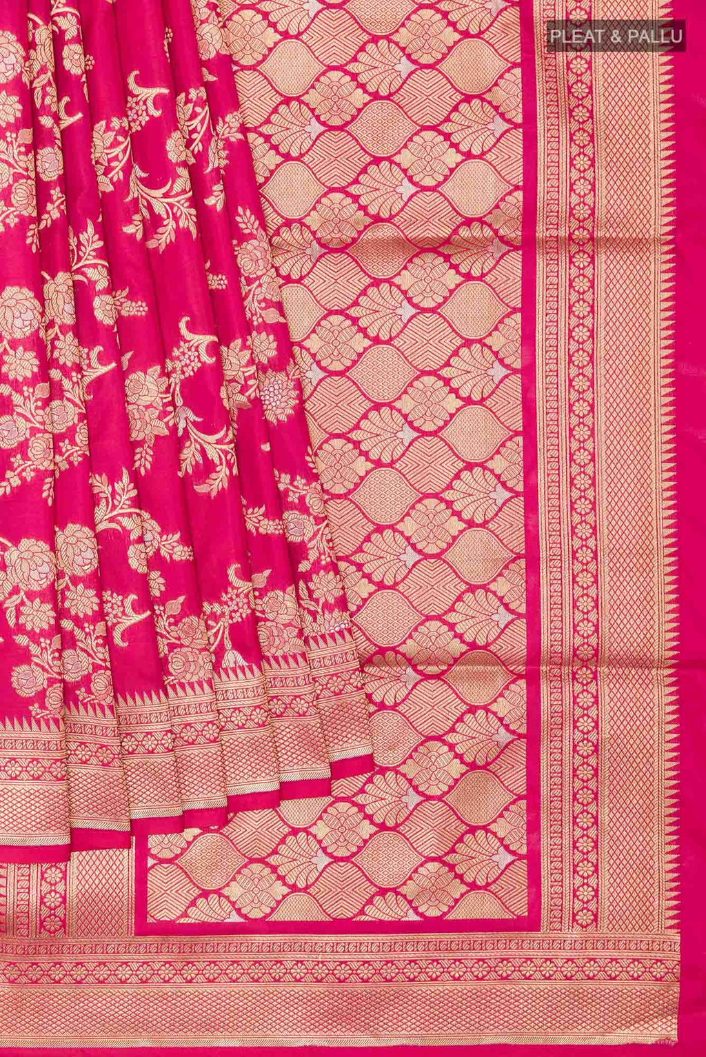 Pink Banarasi Silk Saree