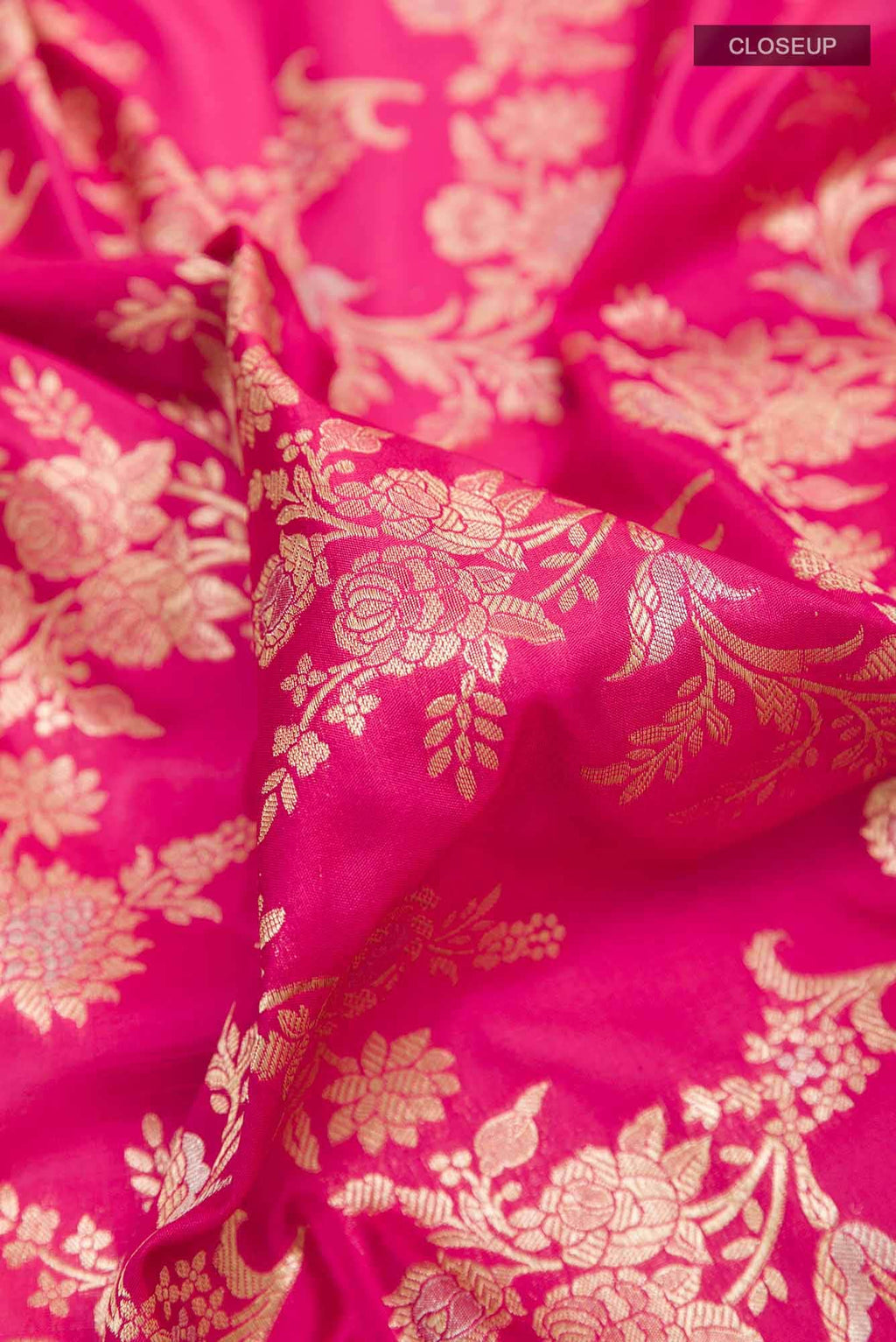 Pink Banarasi Silk Saree