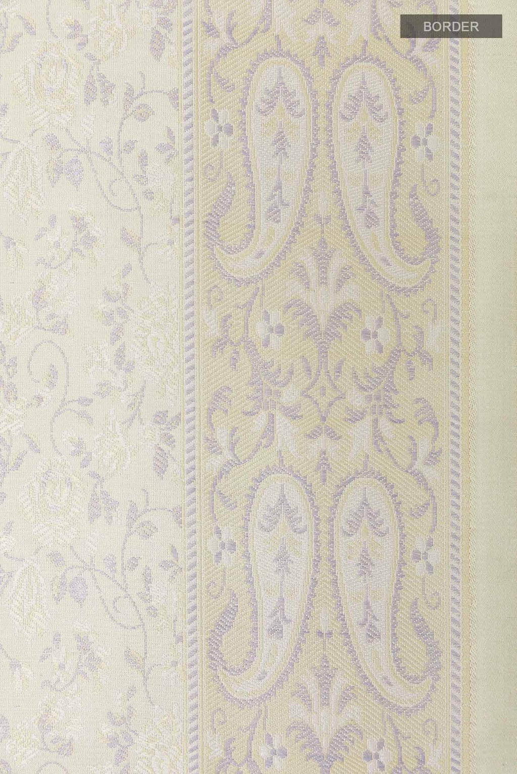 Grey Banarasi Tanchoi Silk Saree