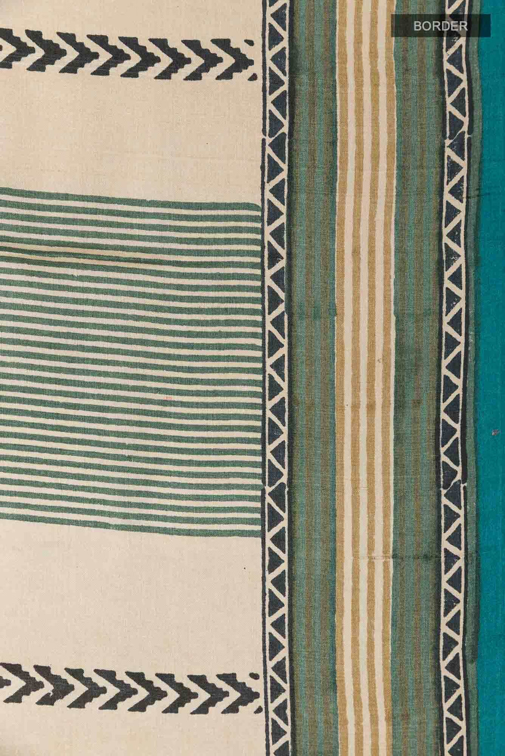Beige Tussar Silk Saree