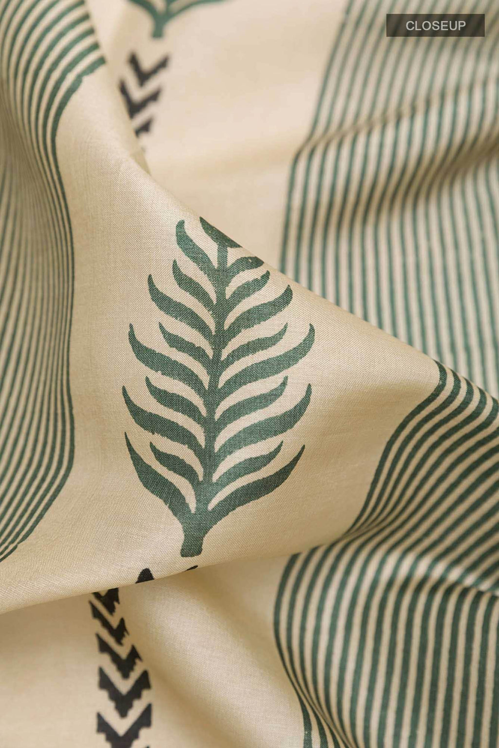Beige Tussar Silk Saree