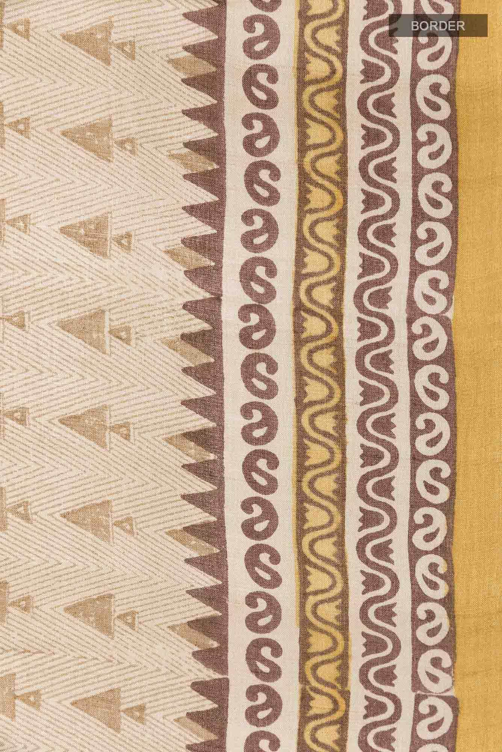 Beige Tussar Saree