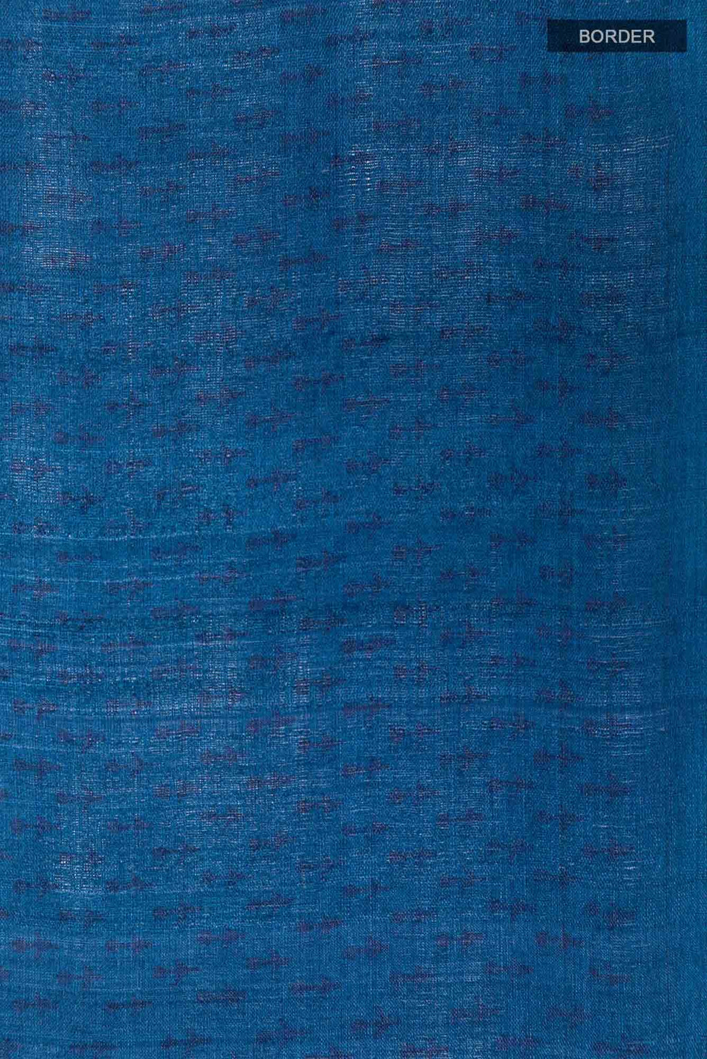 Blue Tussar Silk Saree