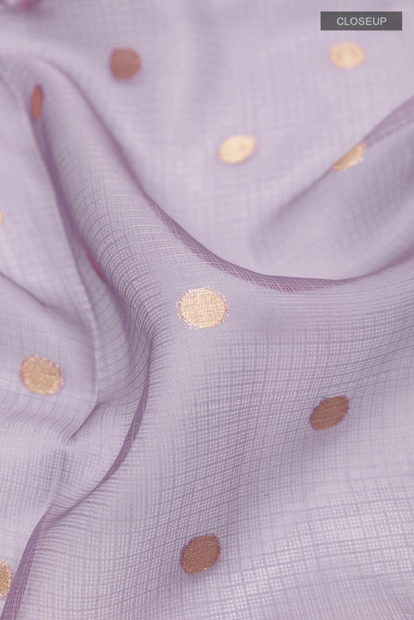 Lavender Kota Cotton Saree