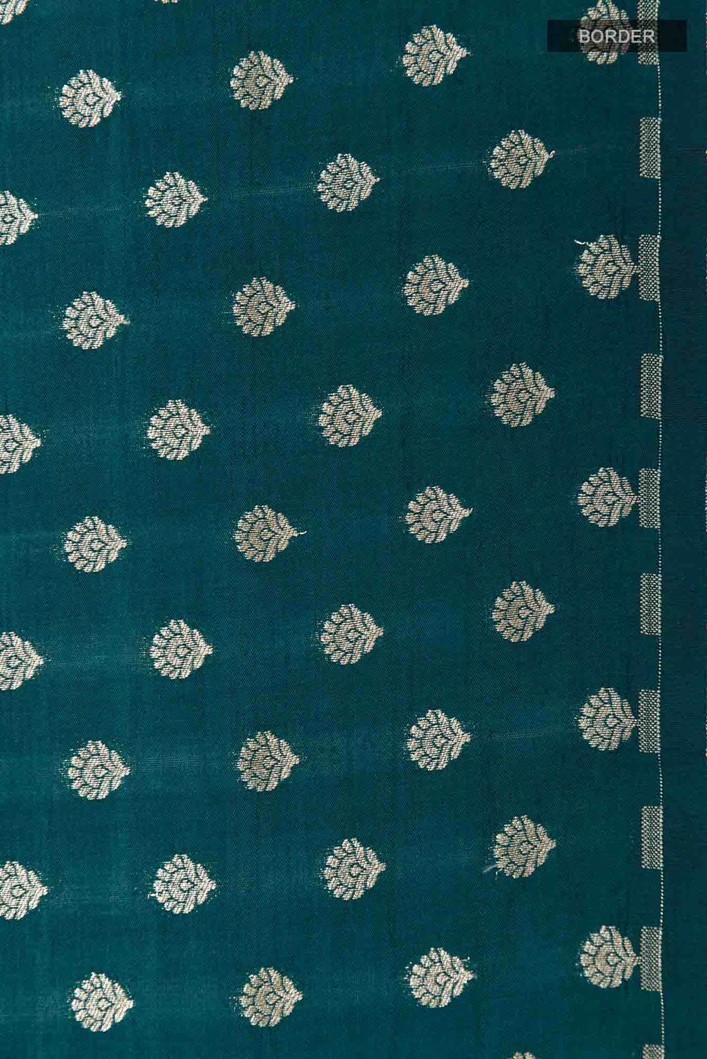 Dark Blue Banarasi Tussar Silk Saree