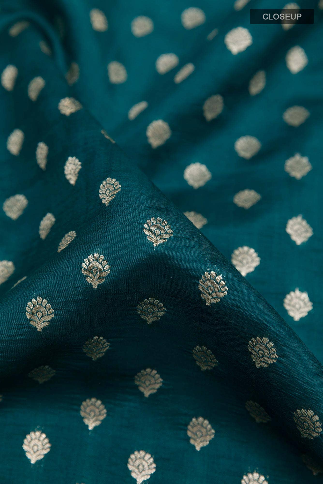 Dark Blue Banarasi Tussar Silk Saree