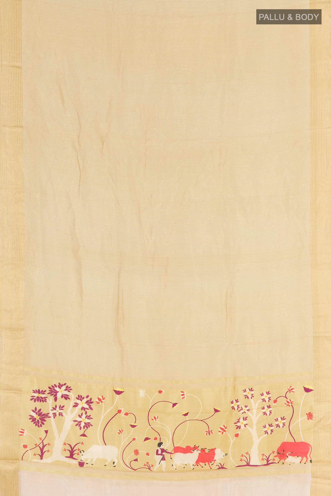 Golden Tussar Saree