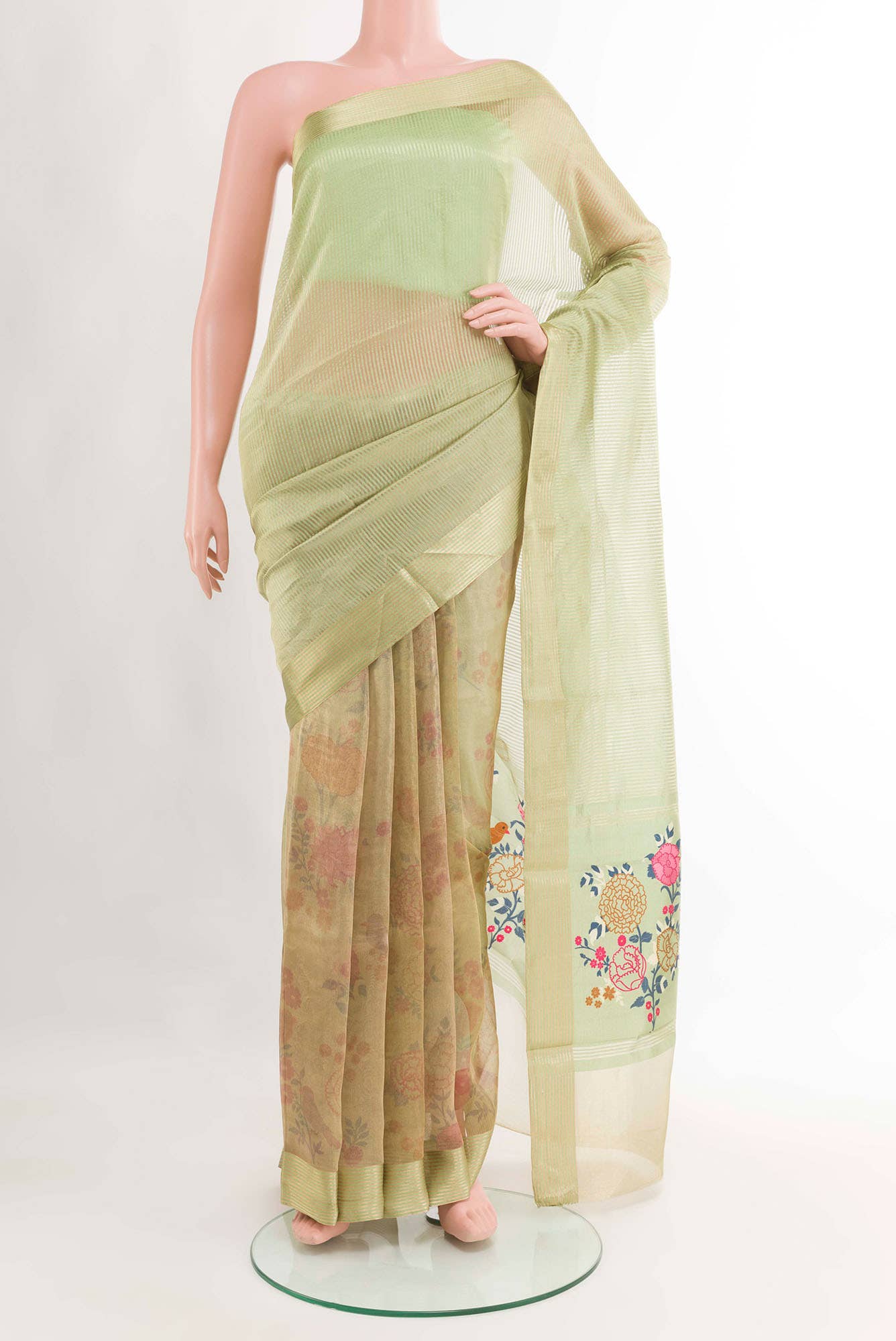 Golden Tussar Saree