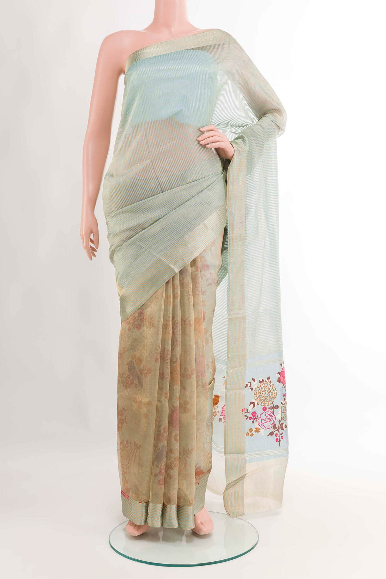 Golden Tussar Saree