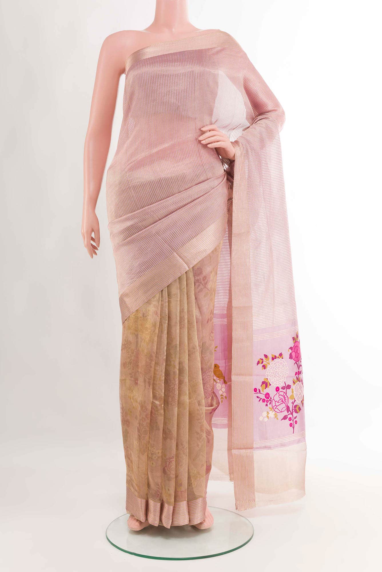 Golden Tussar Saree