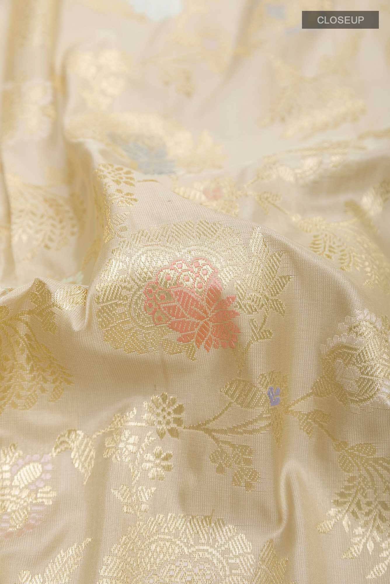 Bronze Banarasi Silk Saree