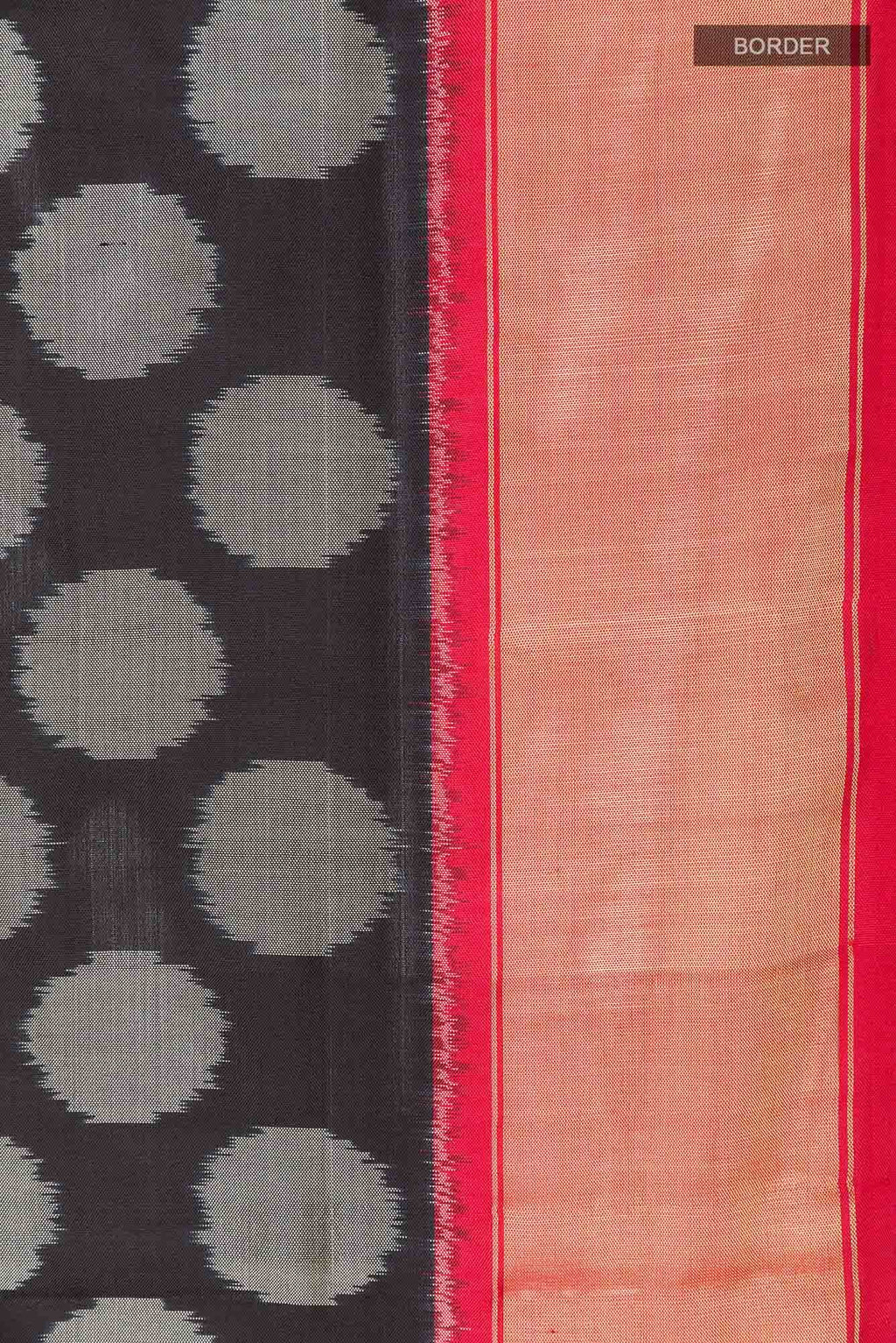 Off White Pochampally Silk Saree