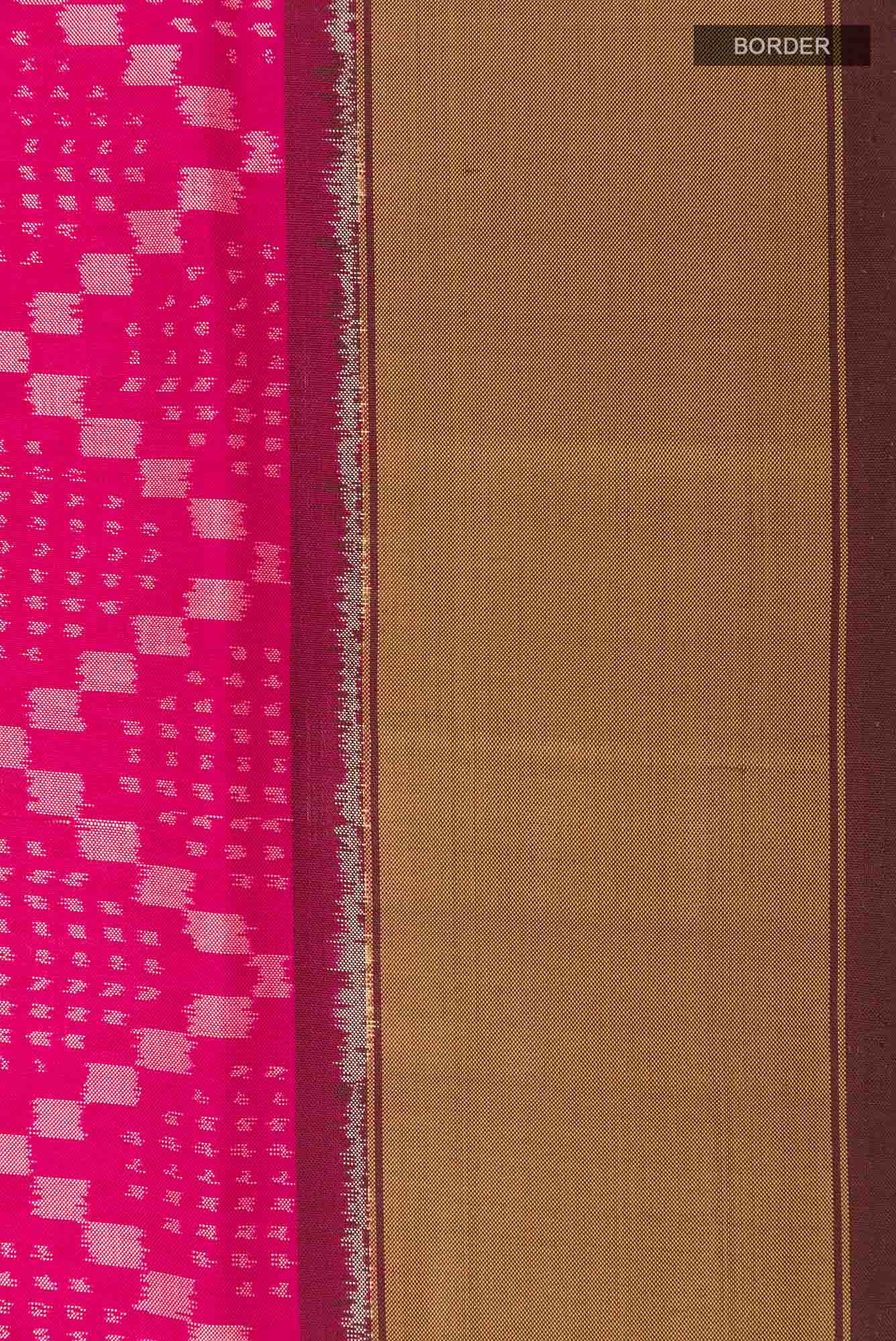 Pink Pochampally Silk Saree