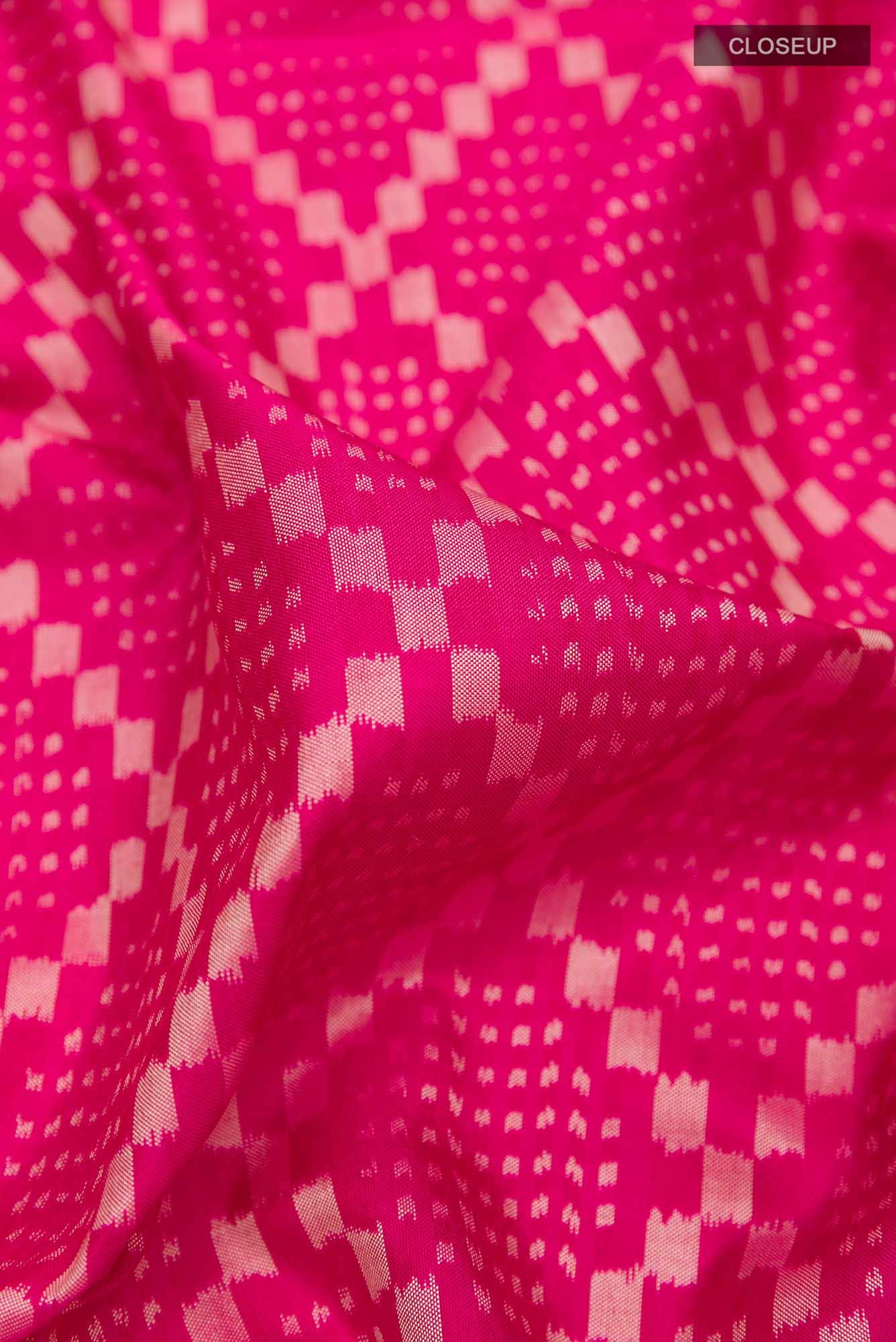 Pink Pochampally Silk Saree