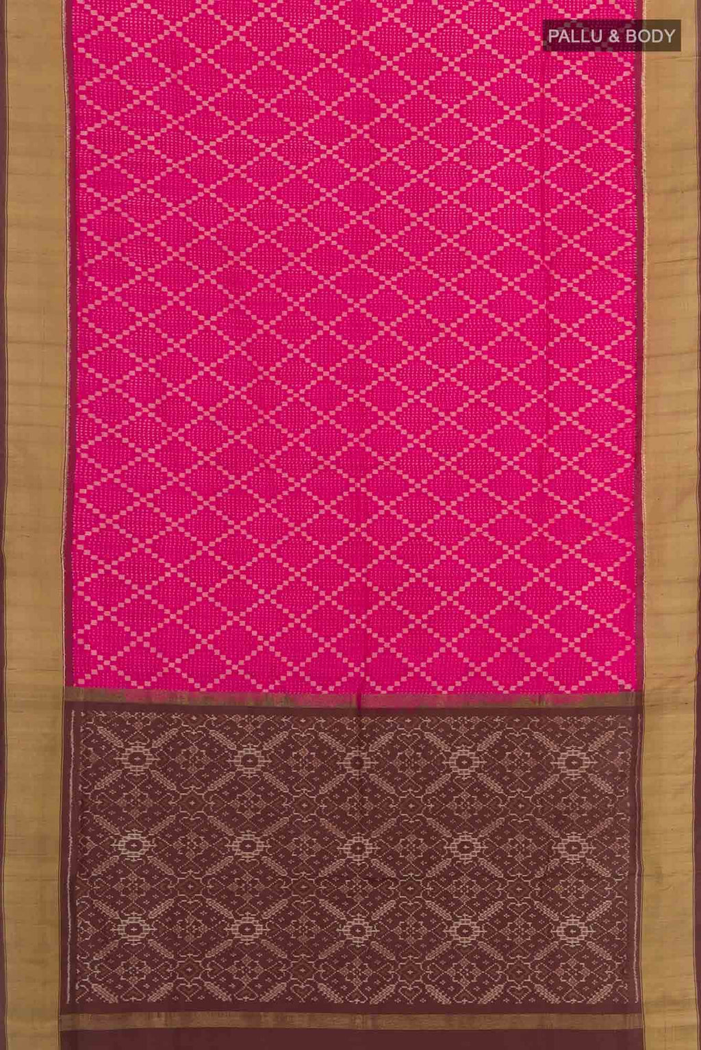 Pink Pochampally Silk Saree