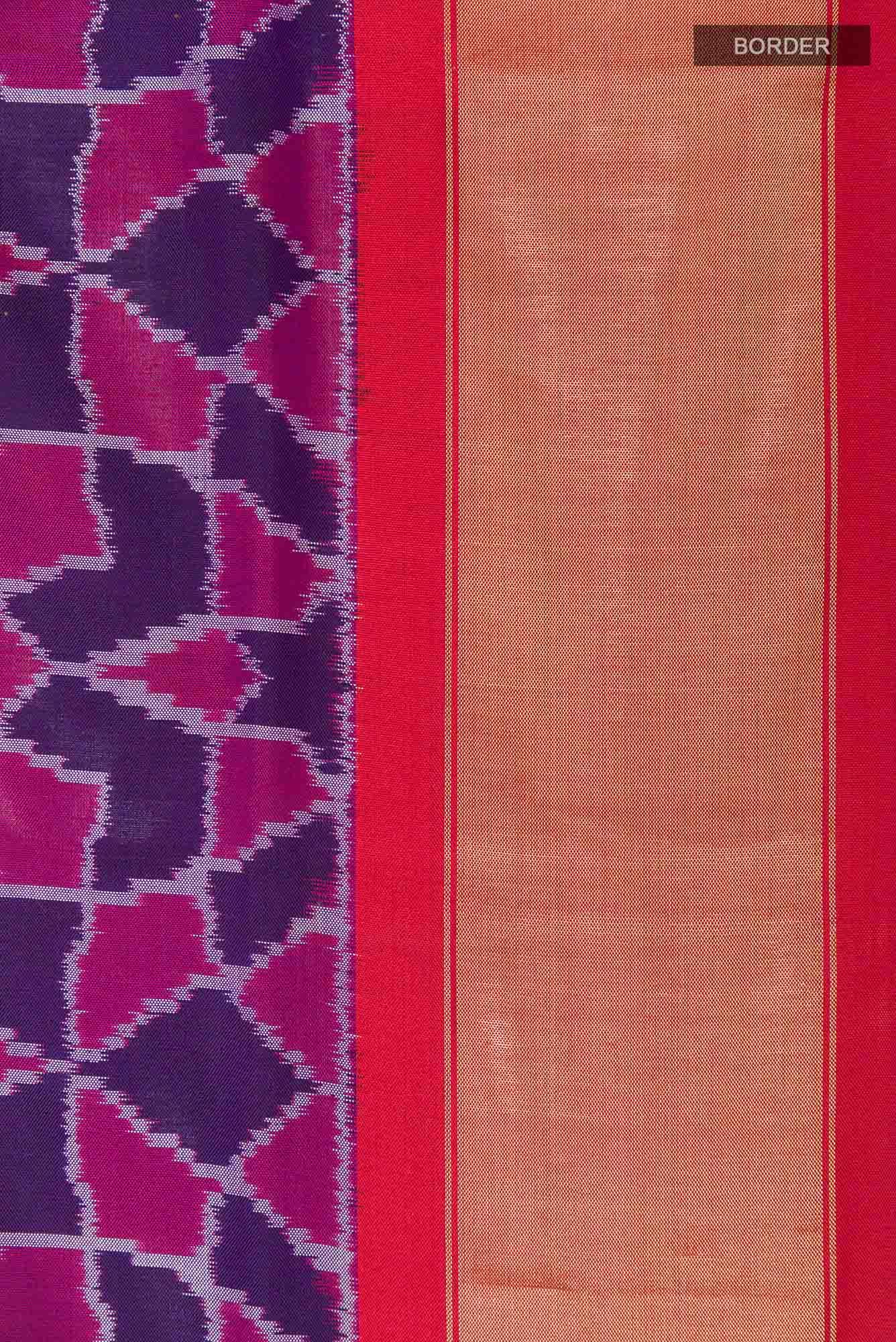 Purple Pochampally Silk Saree