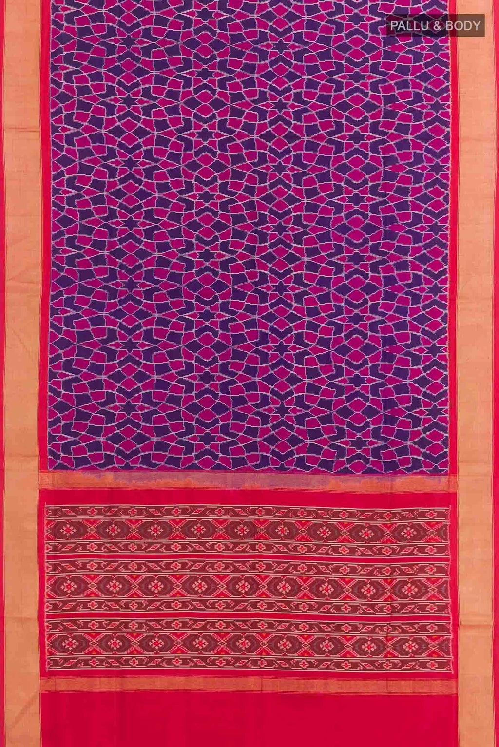 Purple Pochampally Silk Saree