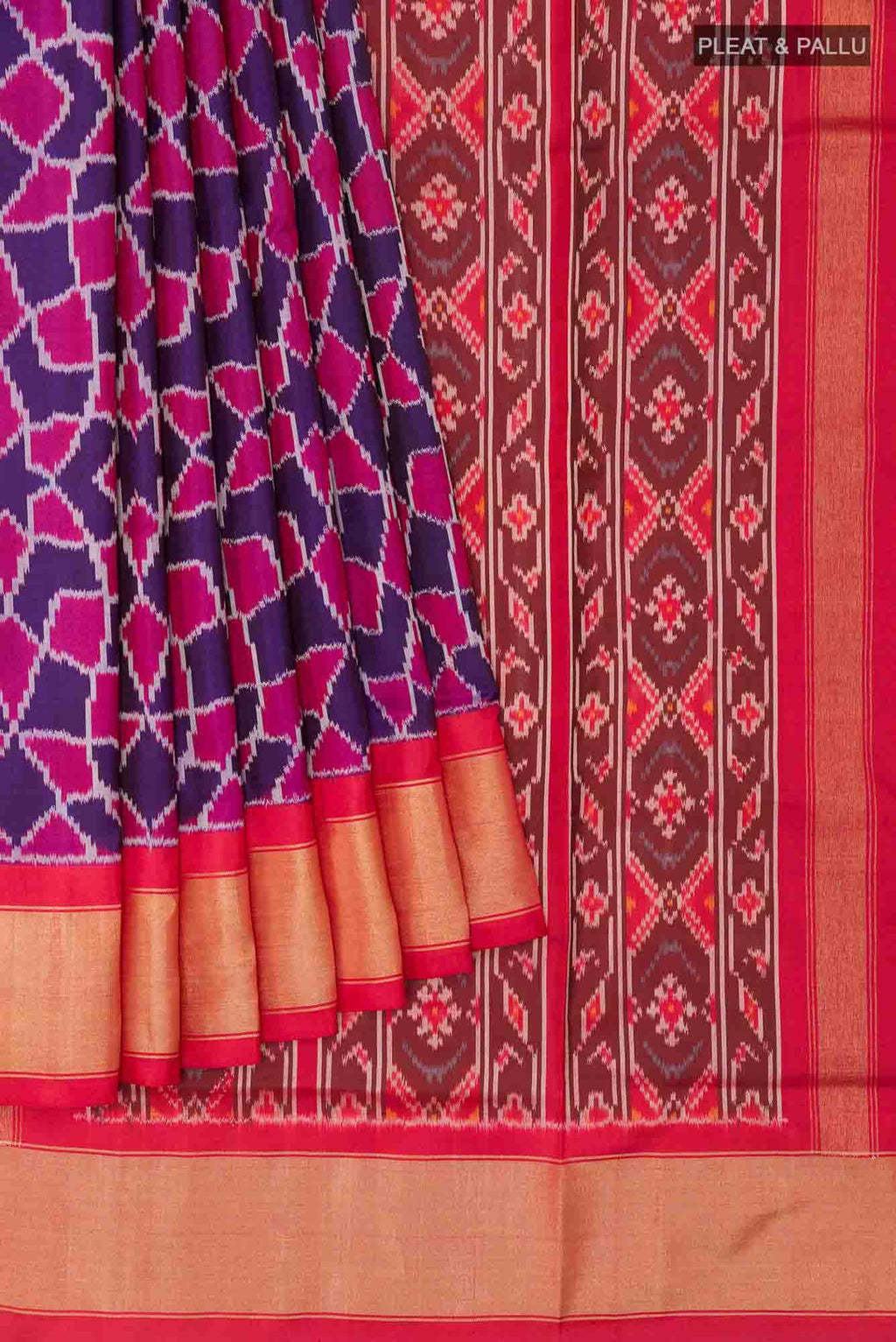 Purple Pochampally Silk Saree