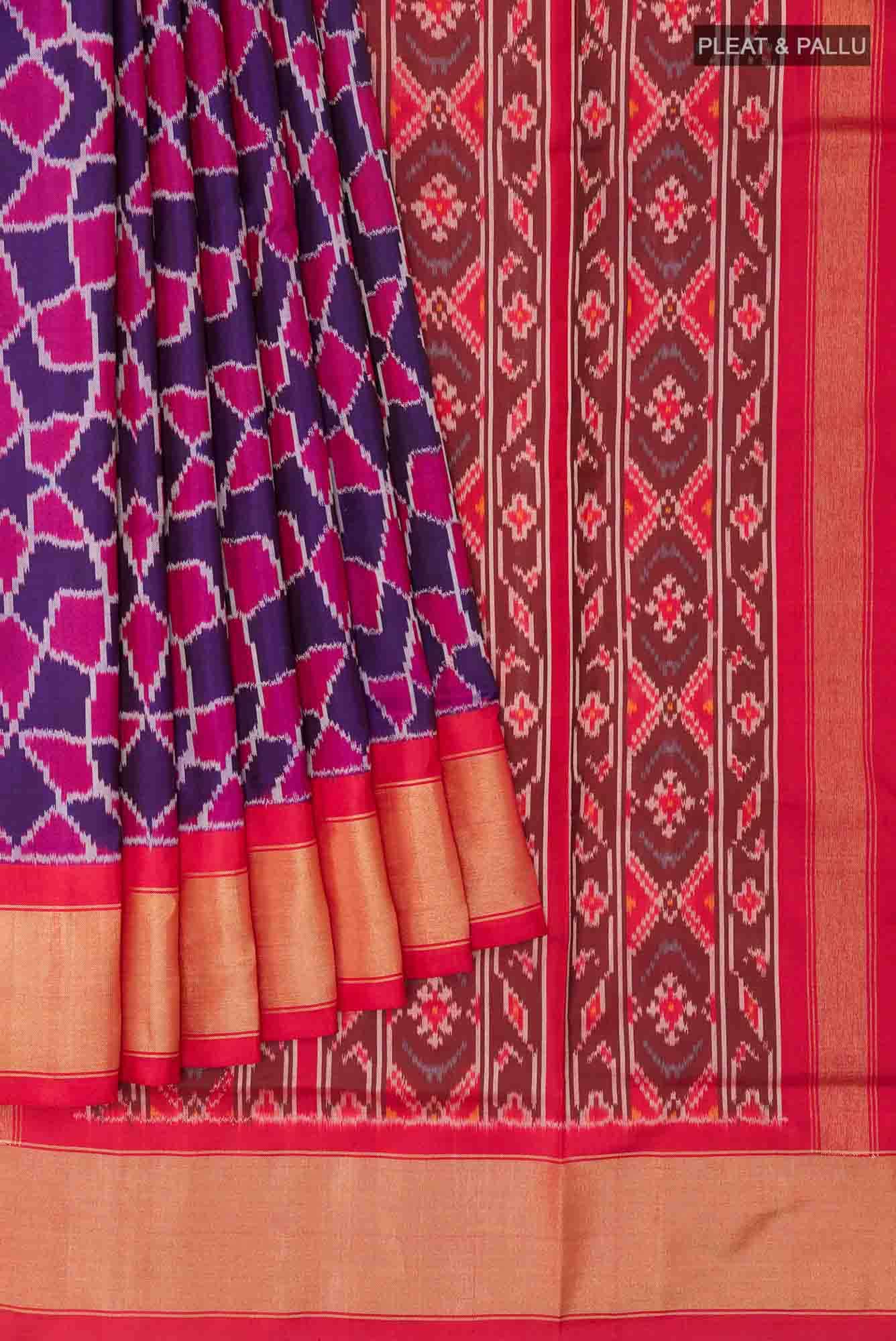 Purple Pochampally Silk Saree
