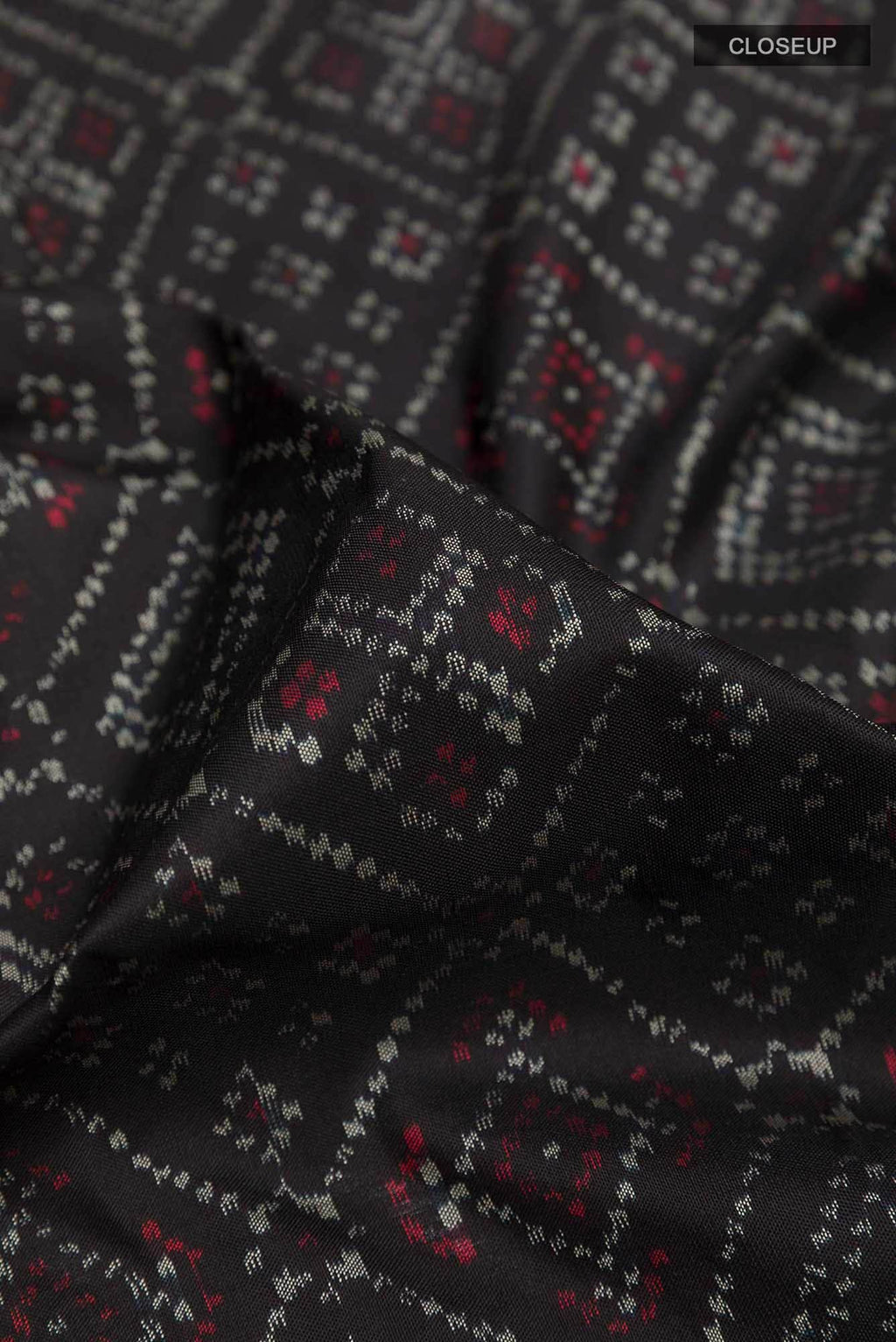 Black Pochampally Silk Saree