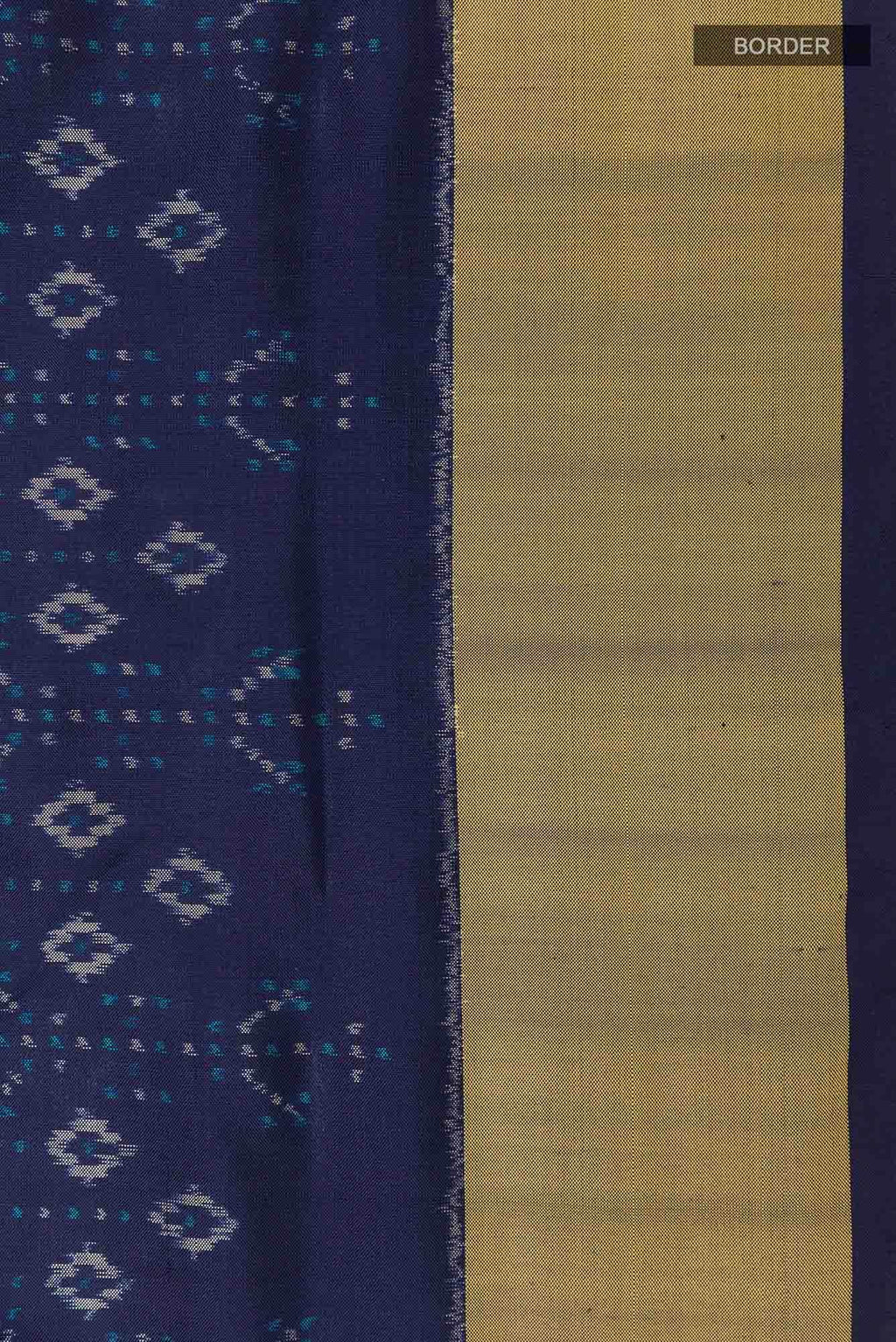 Navy Blue Pochampally Silk Saree