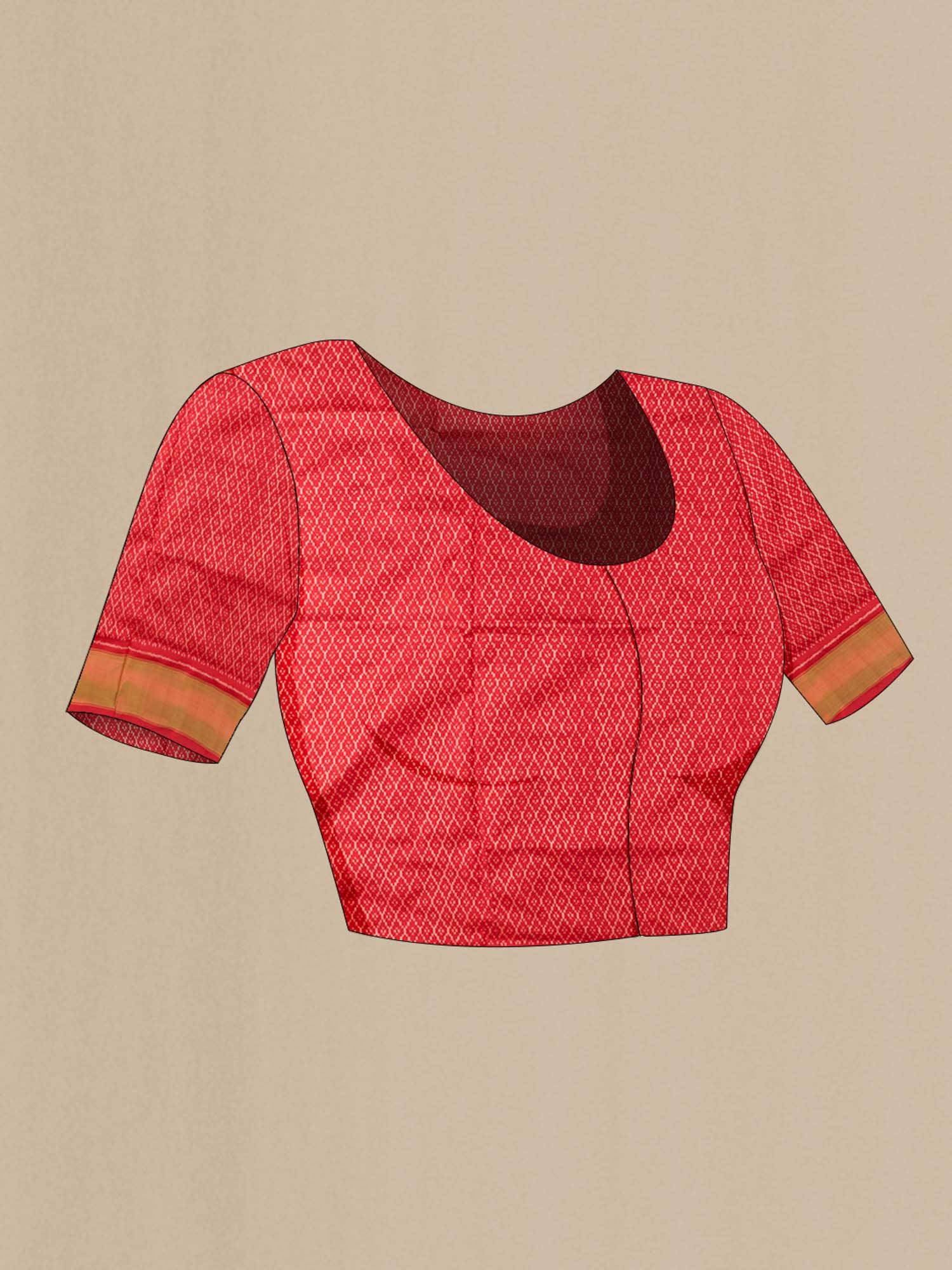 Red Pochampally Silk Saree