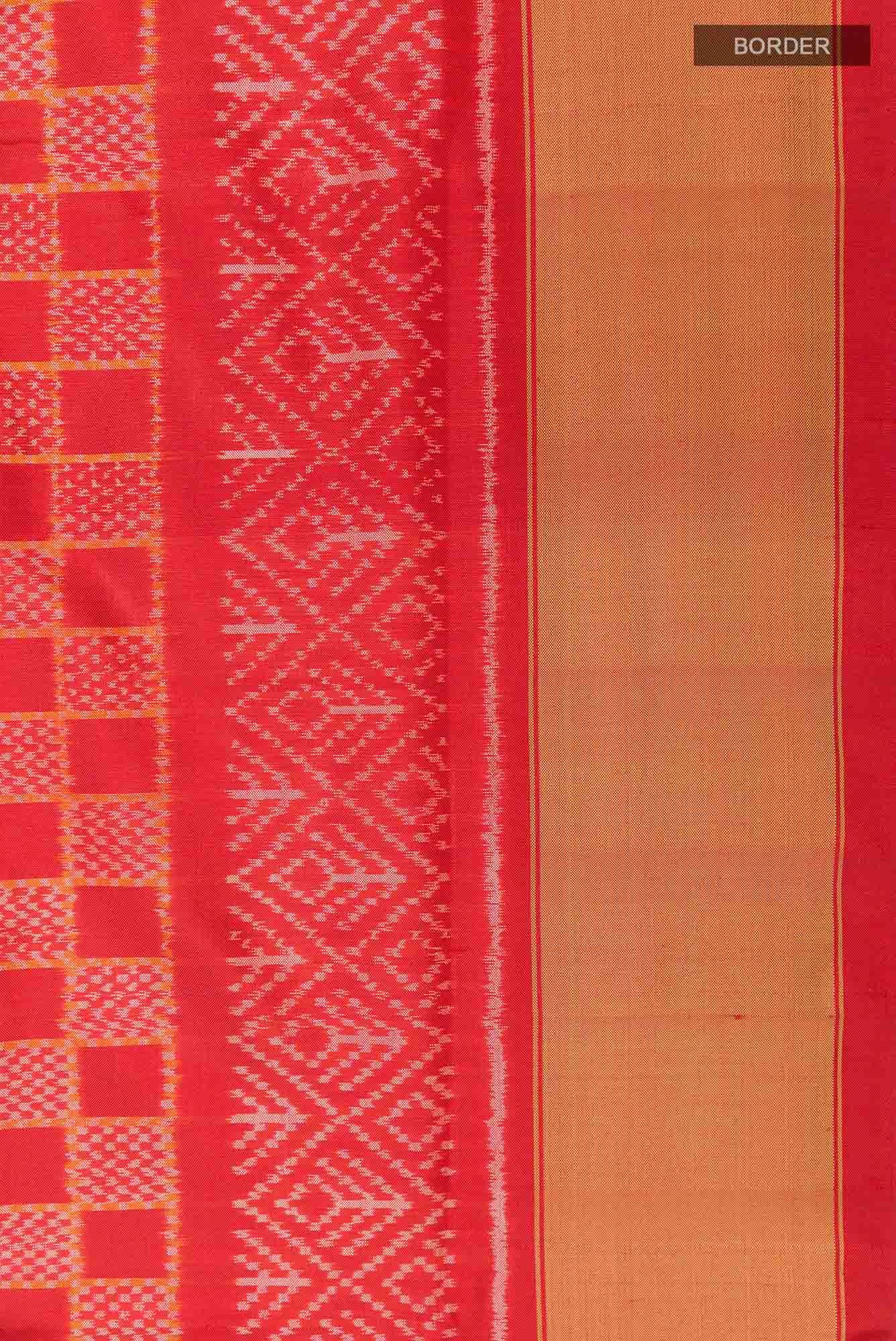 Red Pochampally Silk Saree