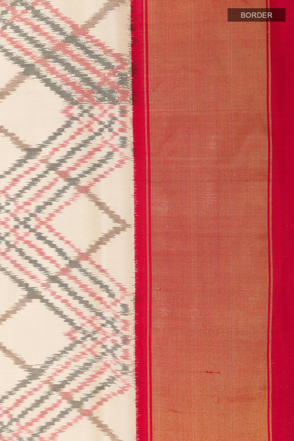 White Pochampally Saree