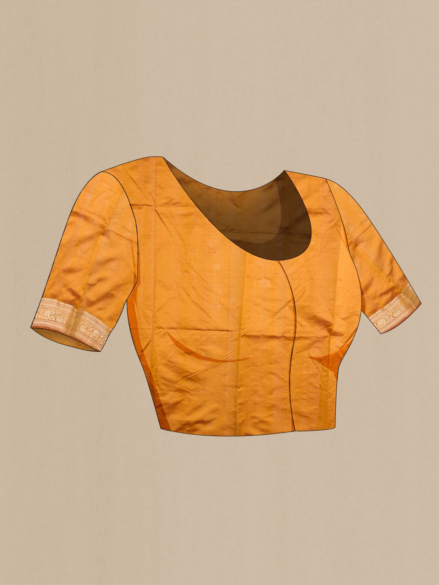 Mustard Banarasi Katan Silk Saree