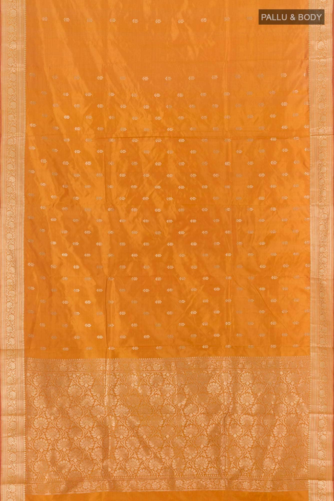 Mustard Banarasi Katan Silk Saree