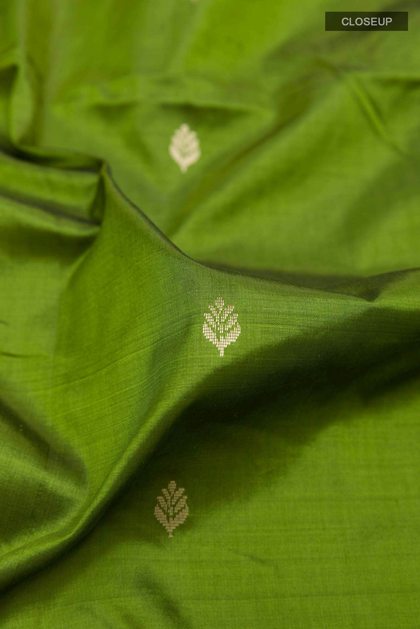 Green Banarasi Katan Silk Saree