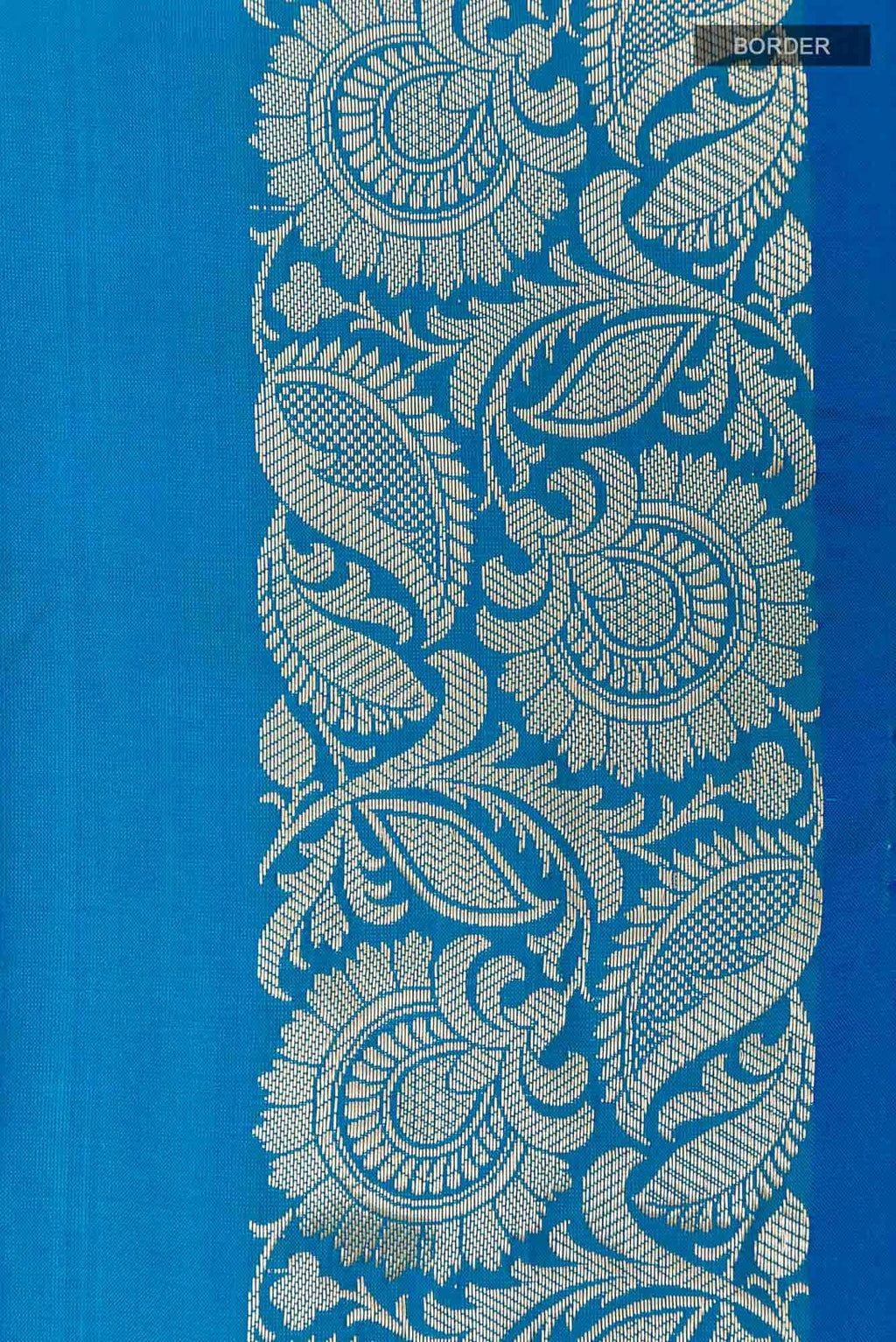 Blue Banarasi Katan Silk Saree